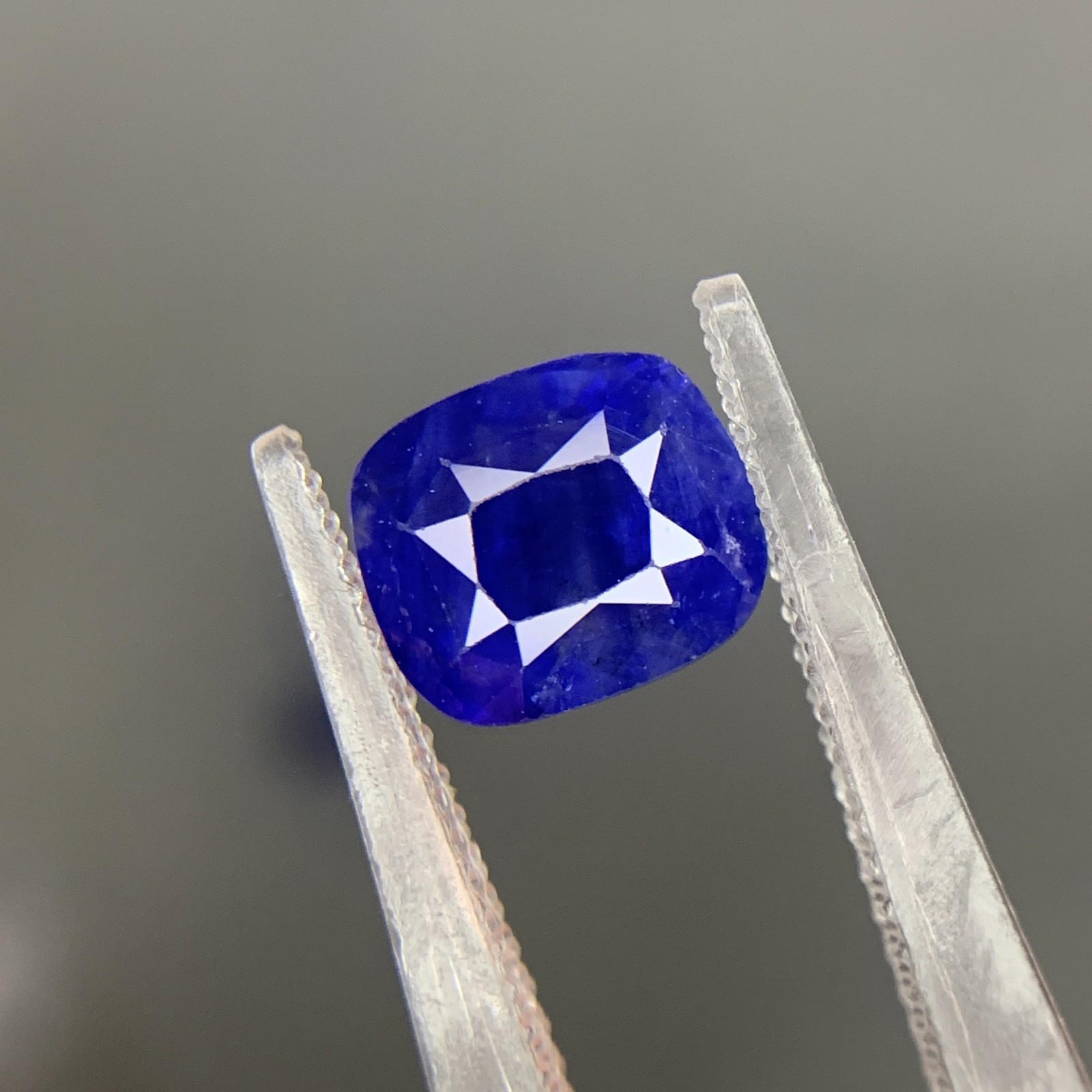 Natural Royal Blue Sapphire, Cushion Cut 2.21 Carats Certified Loose Gemstone