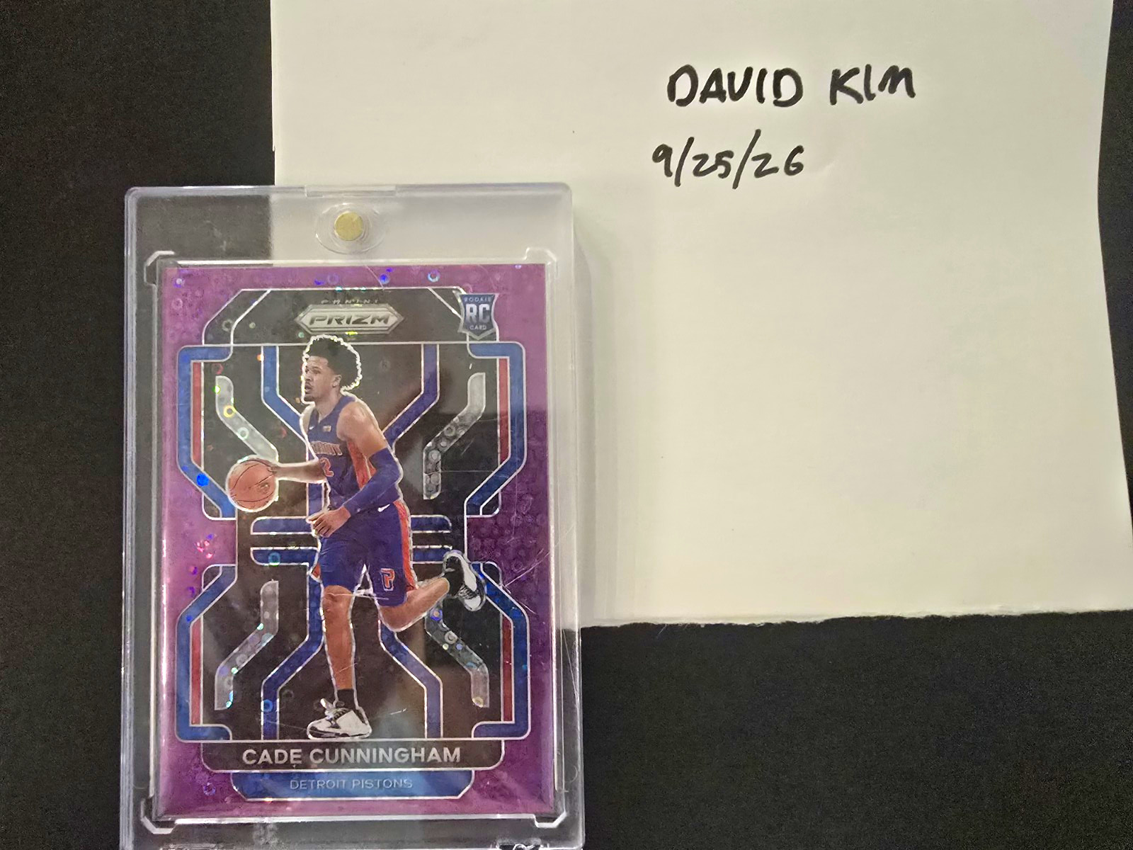 2021-22 Panini Prizm - Cade Cunningham #282 Purple Fast Break /75 (RC)