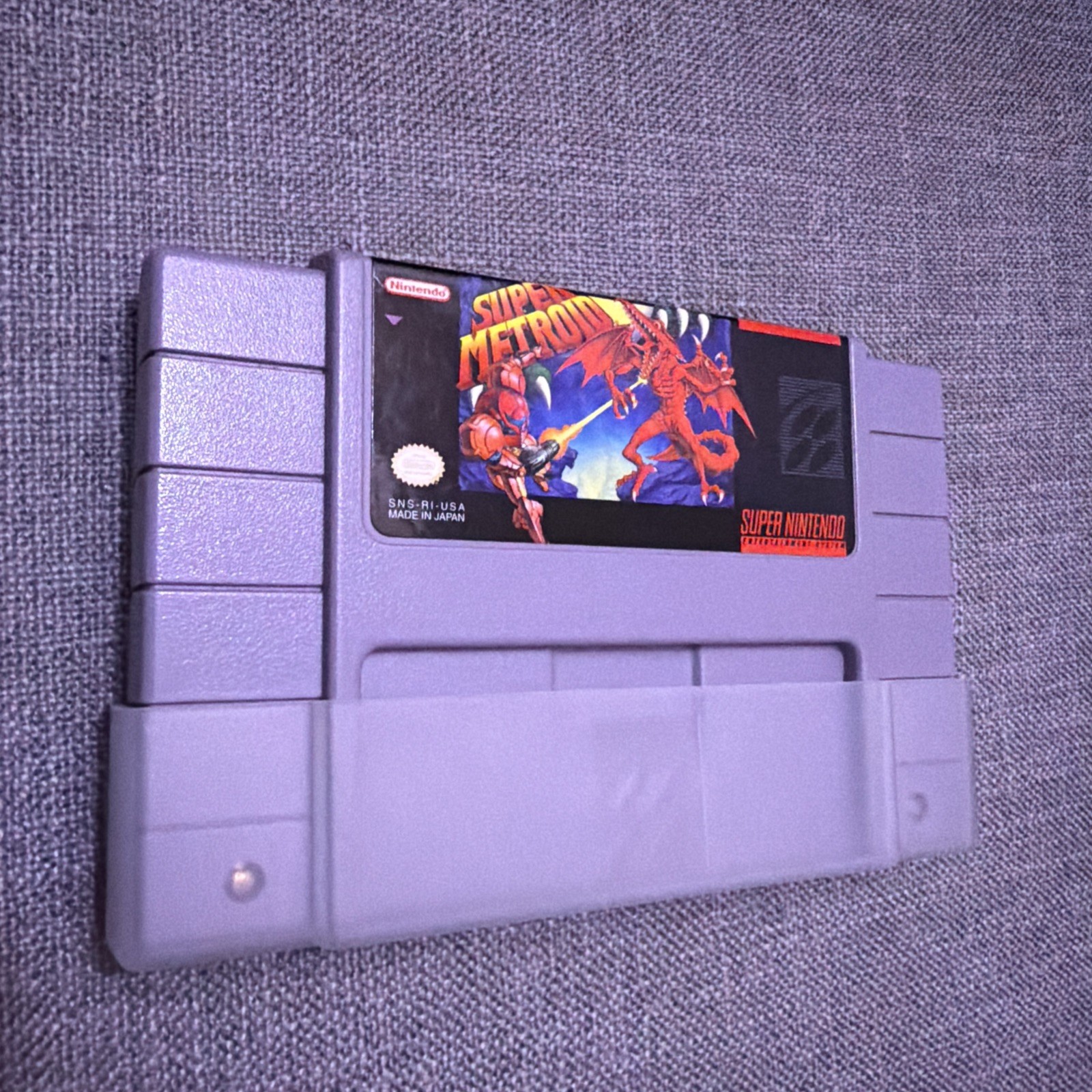 SNES Super Nintendo Super Metroid Cartridge 