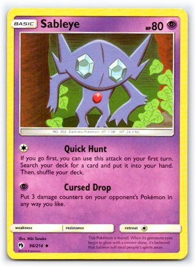 Sableye 96/214 ~ English Near Mint