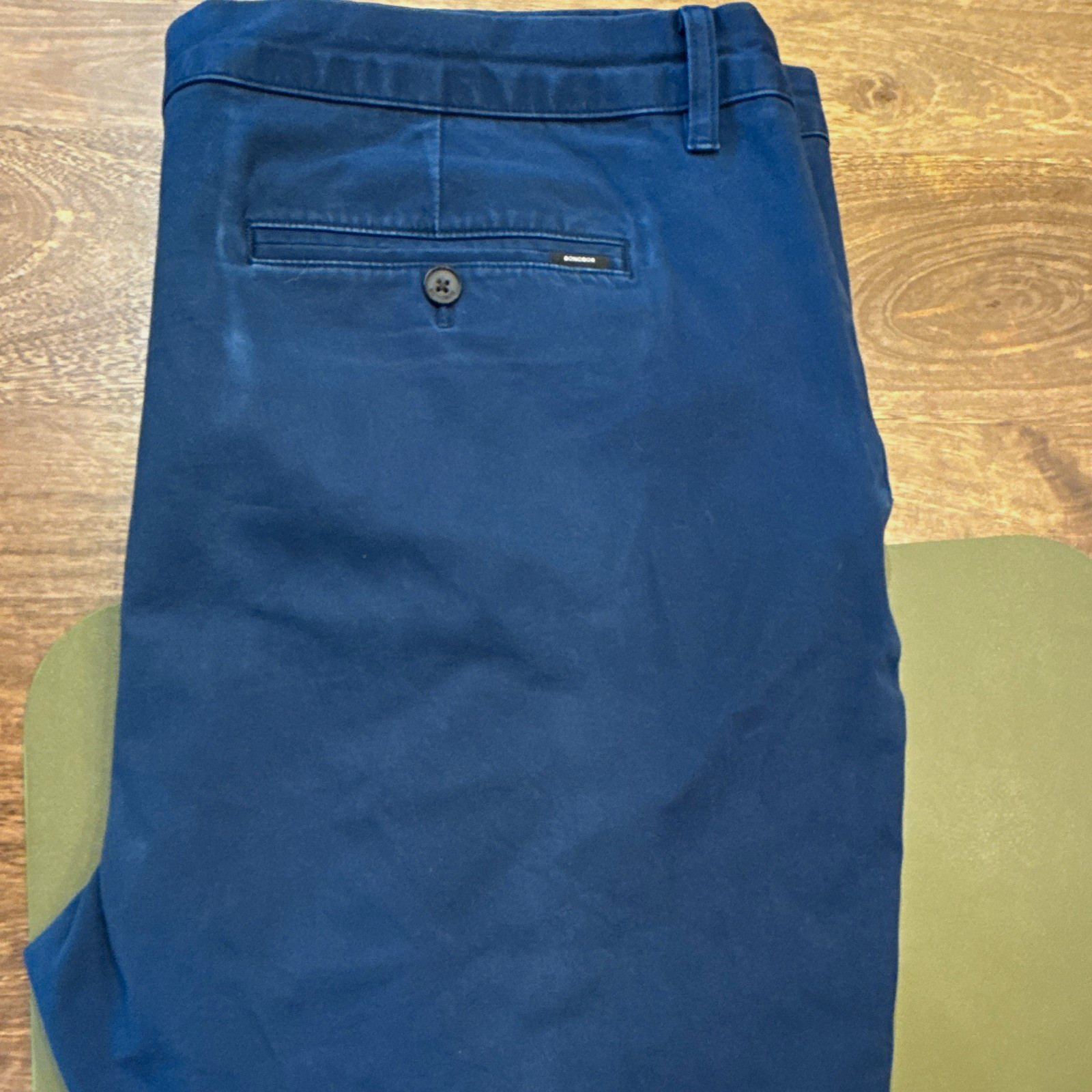 Bonobos Men’s Blue Cotton Twill Stretch Chino Pants Slim Tapered 42W Pockets Bonobos Men’s Blue Cotton Twill Stretch Chino Pants Slim Tapered 42W Pockets
