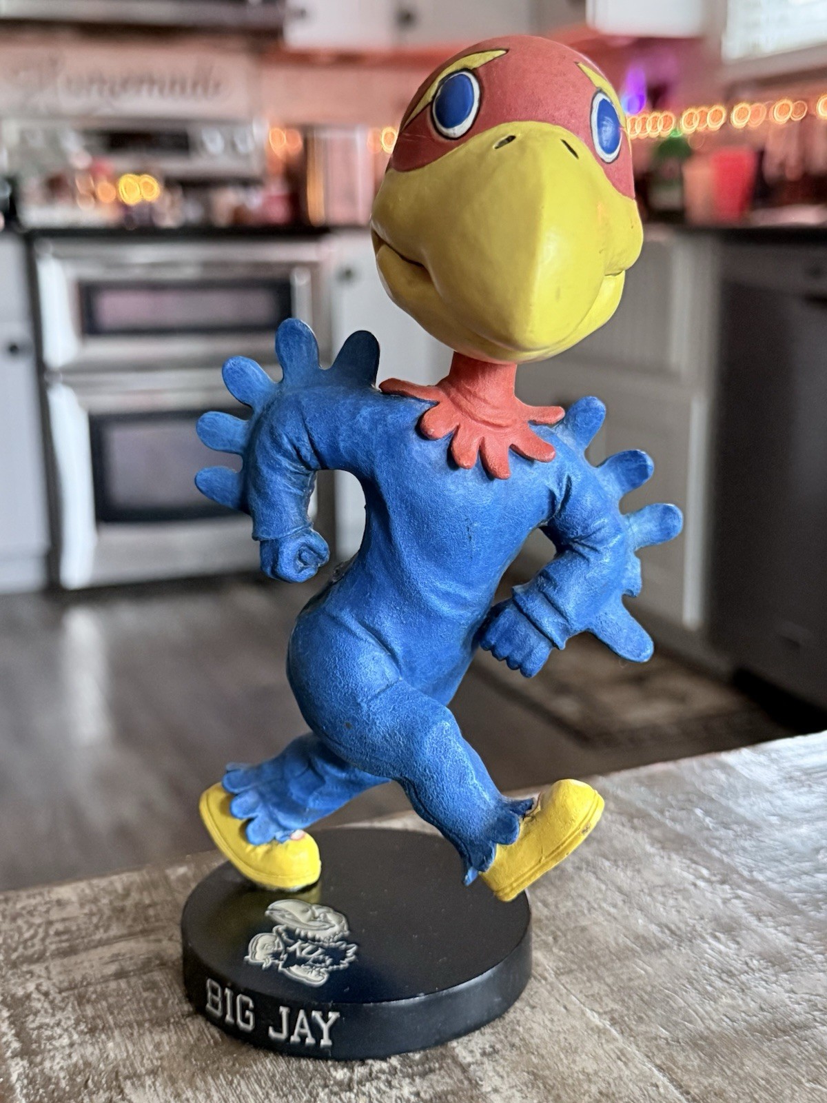 Vintage BIG JAY Kansas University Jayhawks Mascot Bobblehead Vintage BIG JAY Kansas University Jayhawks Mascot Bobblehead