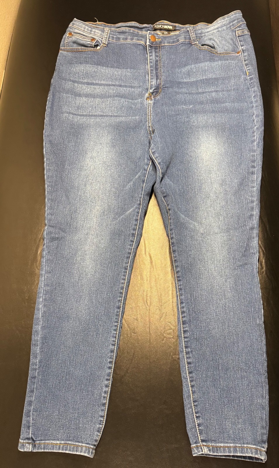 Fashion Nova Womens Denim Jeans 1 Skinny High Waist Stretch Blue Medium Wash USA Fashion Nova Womens Denim Jeans 1 Skinny High Waist Stretch Blue Medium Wash USA