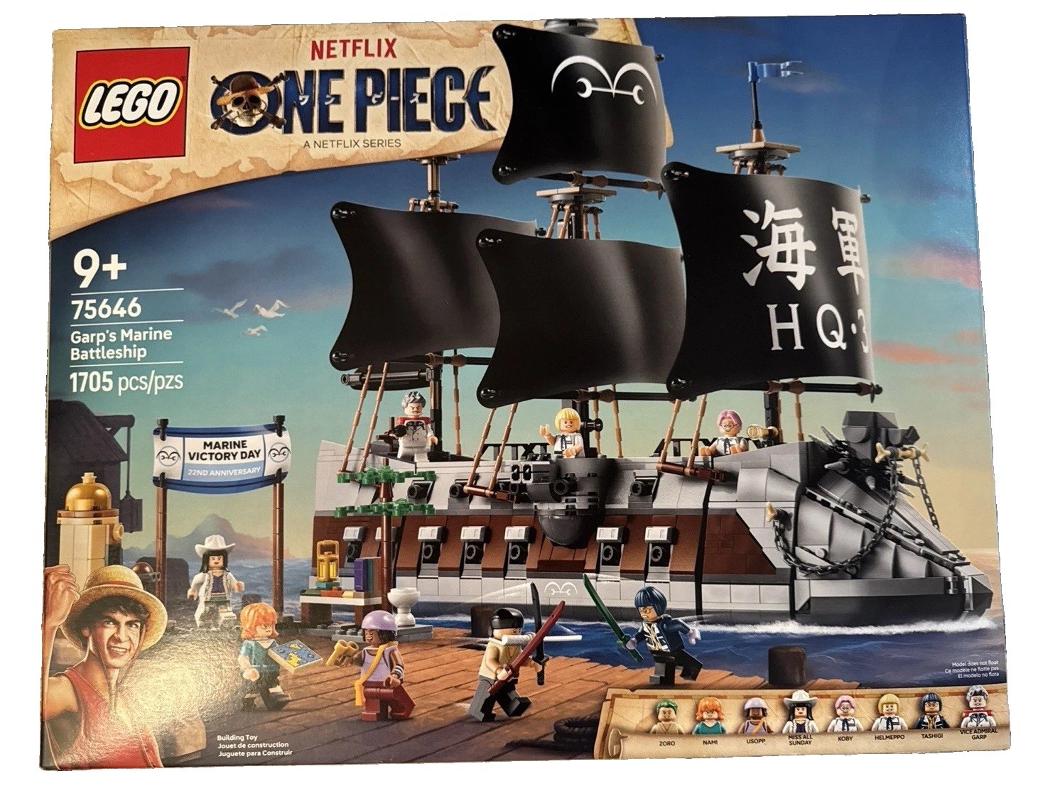 LEGO One Piece Garp’s Marine Battleship 75646 Complete Sealed Never Open New