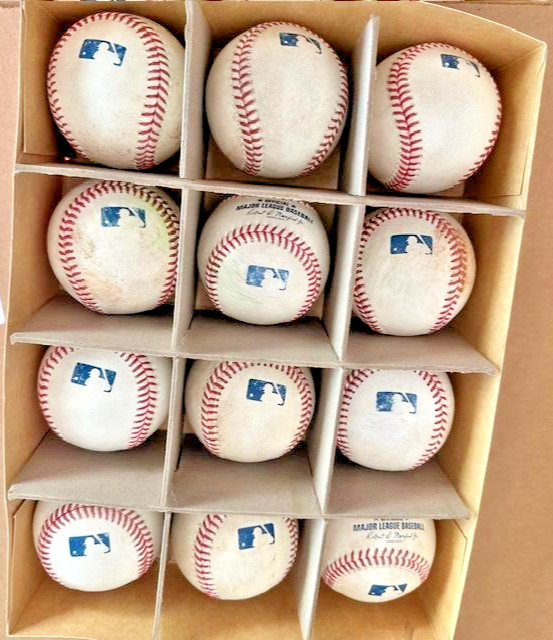 One Dozen (12) Rawlings Official Baseballs Game Used & Game Ready Prepped