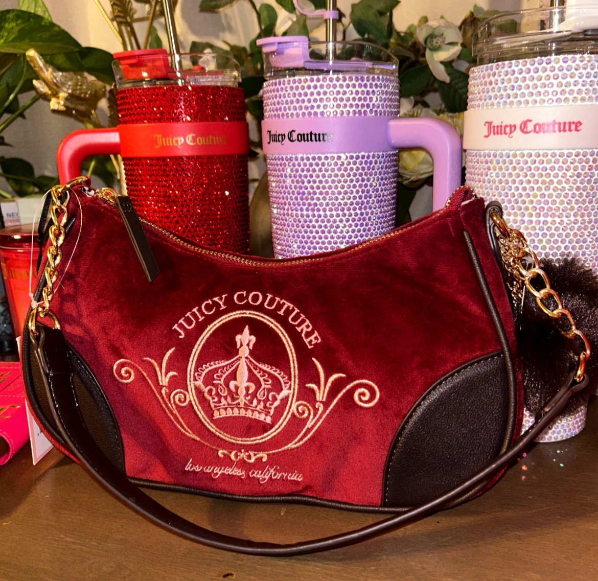 New Juicy Couture Shoulder Bag Juicy Magnifique Cranberry Juice NWT New Juicy Couture Shoulder Bag Juicy Magnifique Cranberry Juice NWT