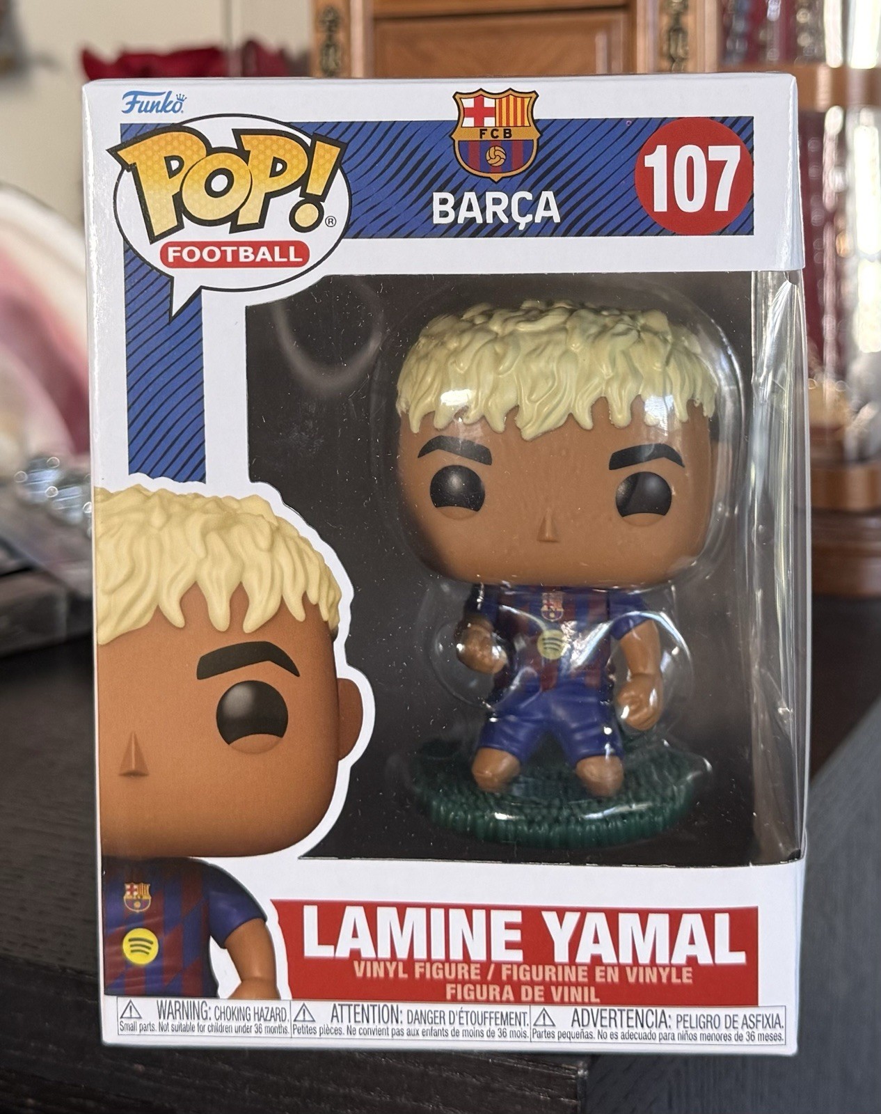 Funko Pop Football: LAMINE YAMAL #107 FC Barcelona Barca w/Protector
