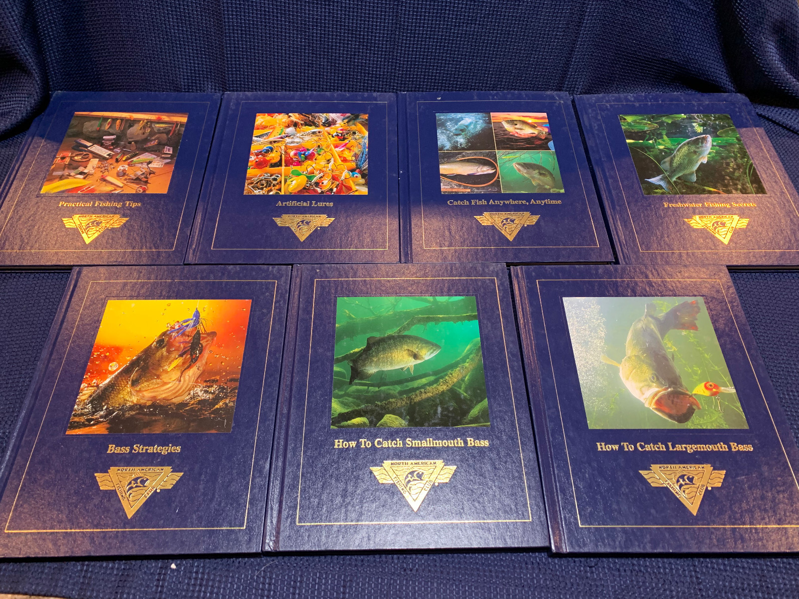 North American Fishing Club Books - Lot of 7 - Walleye, Bass, etc. - Ships Free