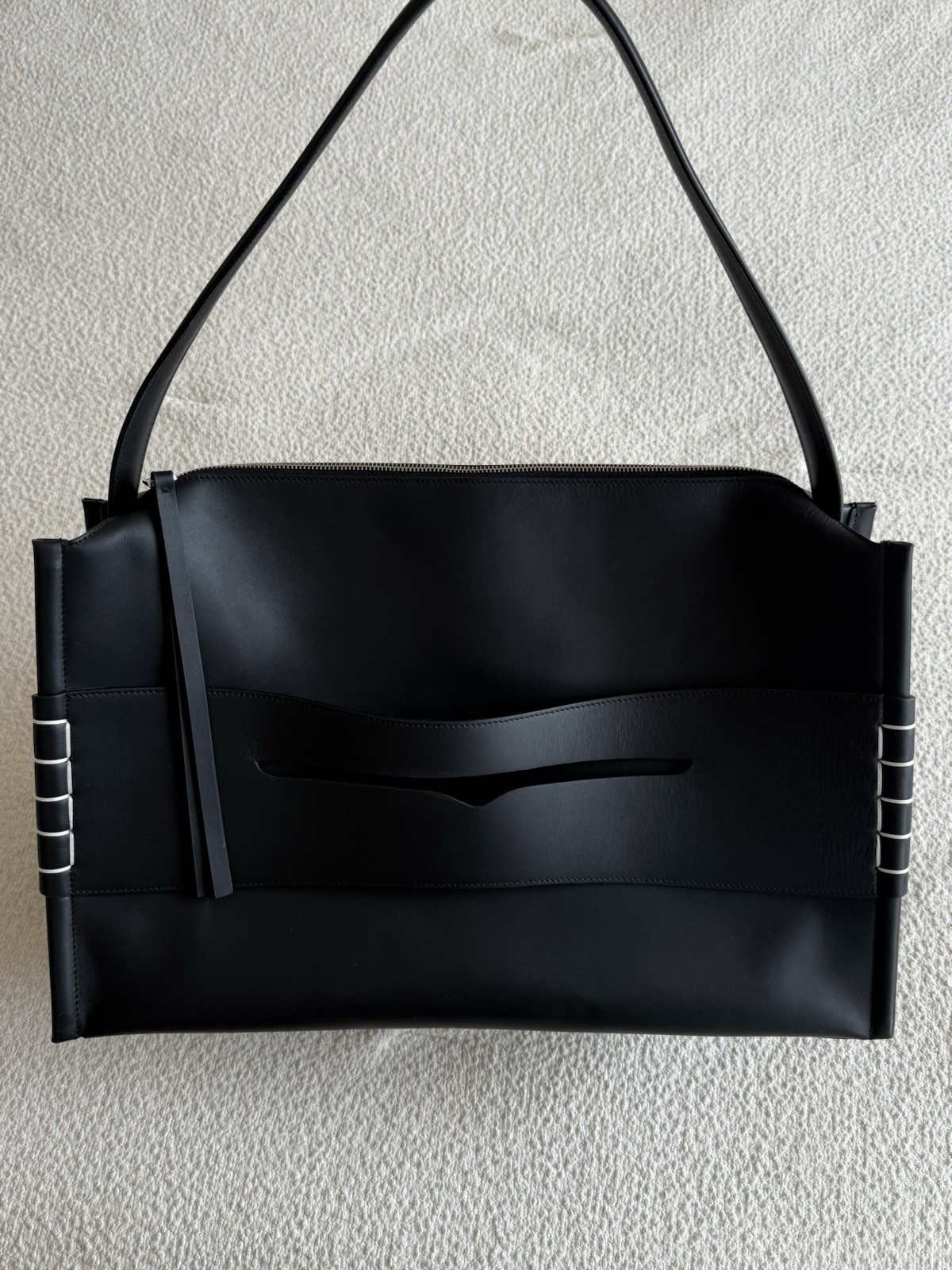 JW Anderson Black Large Loafer Bag