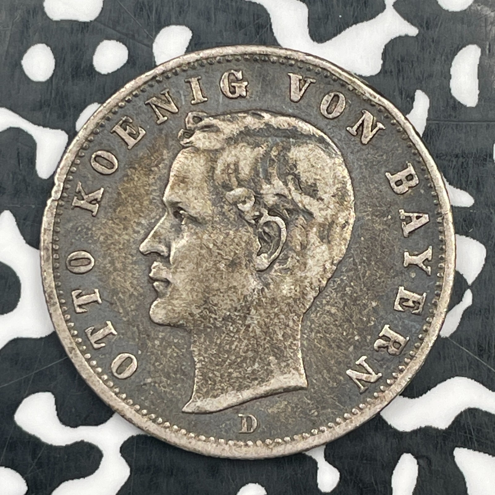1903-D Germany Bavaria 2 Mark Lot#N1545 Silver
