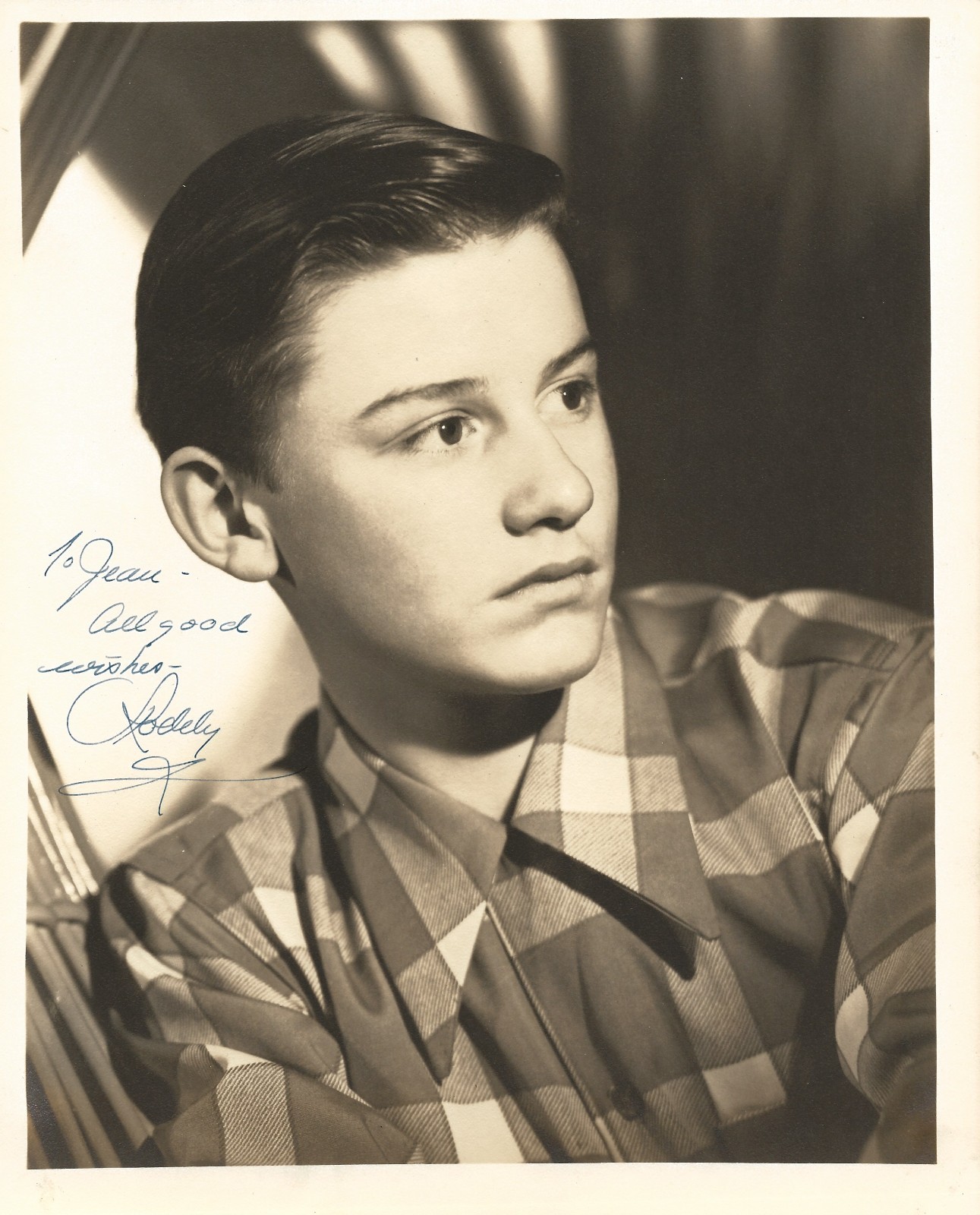 Roddy McDowall Rare Early Signed Original Photo My Friend Flicka Autographed COA