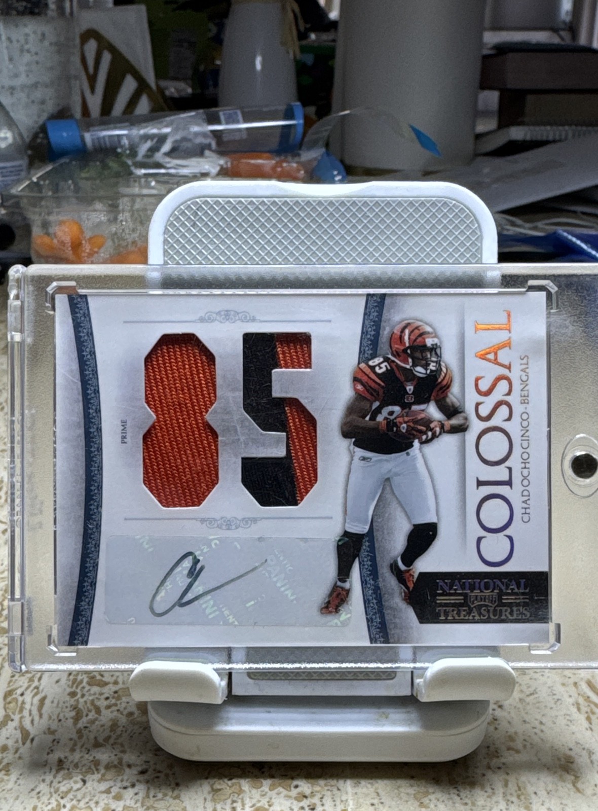 2010 Playoff National Treasures - Colossal Chad Johnson 1/5 Prime Patch Auto