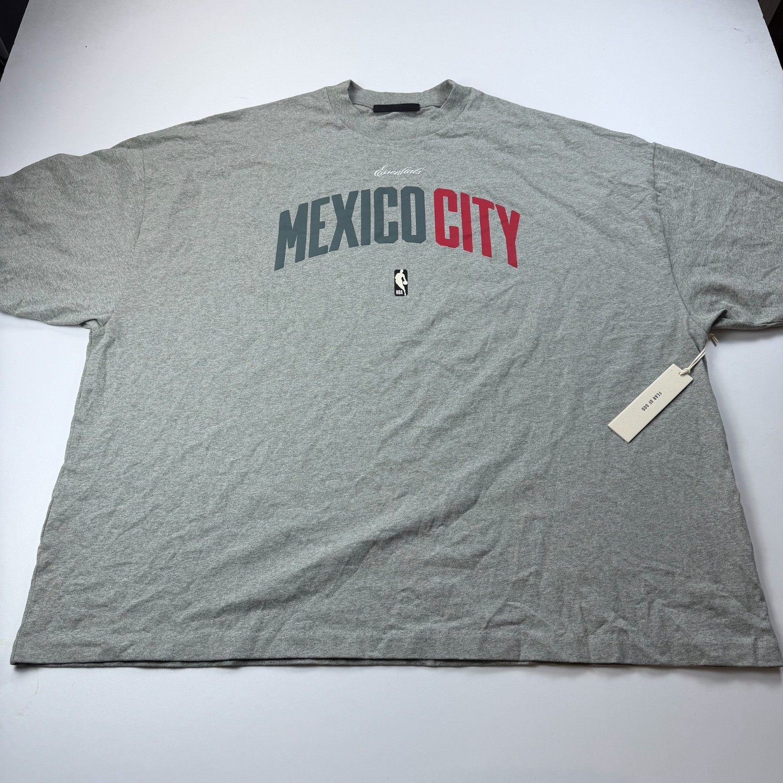 NEW Essentials Fear of God Mexico City NBA Shirt Mens 2XL XXL Oversized