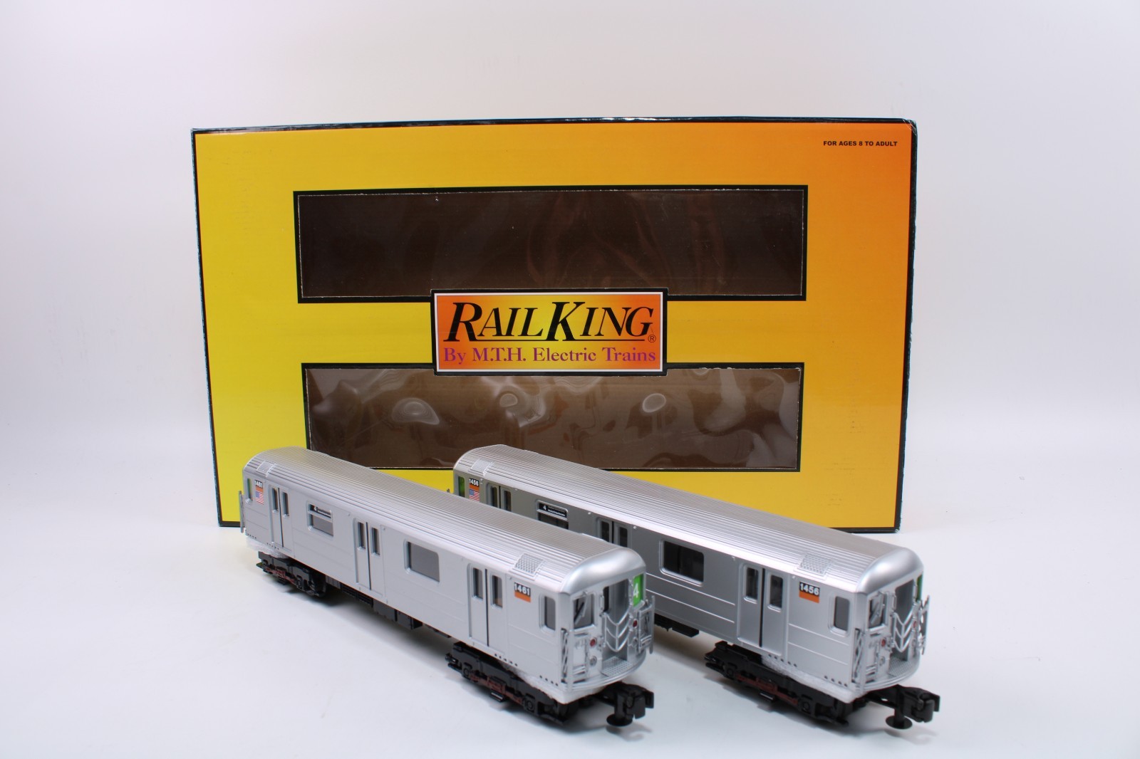 MTH RailKing 30-2671-3 O Gauge R62 2-Car Non-Powered Subway Add-On Set