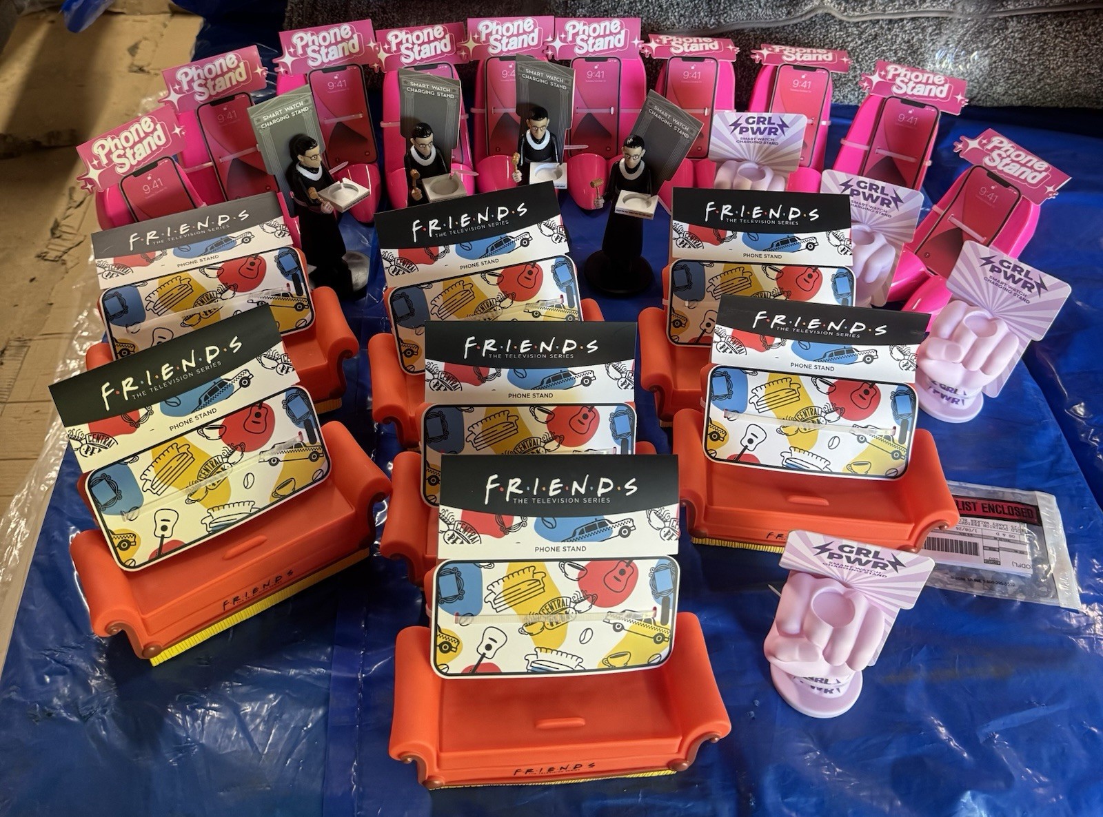 New Target Bullseye’s Playground Friends Central Perk Couch Phone Stands Mix