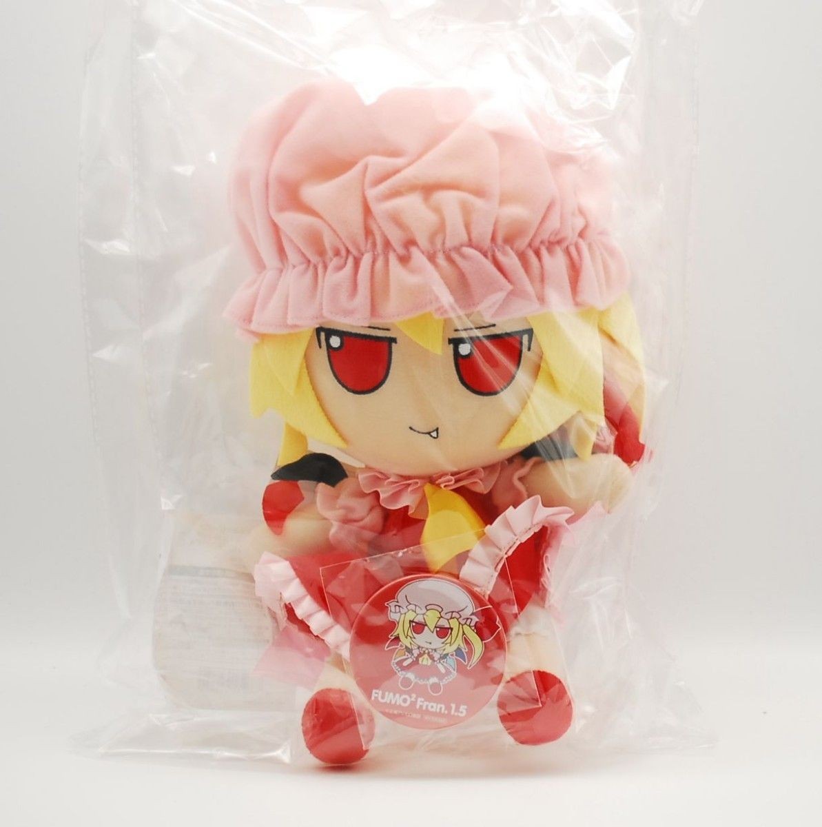 Flandre Scarlet Fumo Fumo Plush Doll Touhou Project 26 Ver. 1.5 w/Badge New