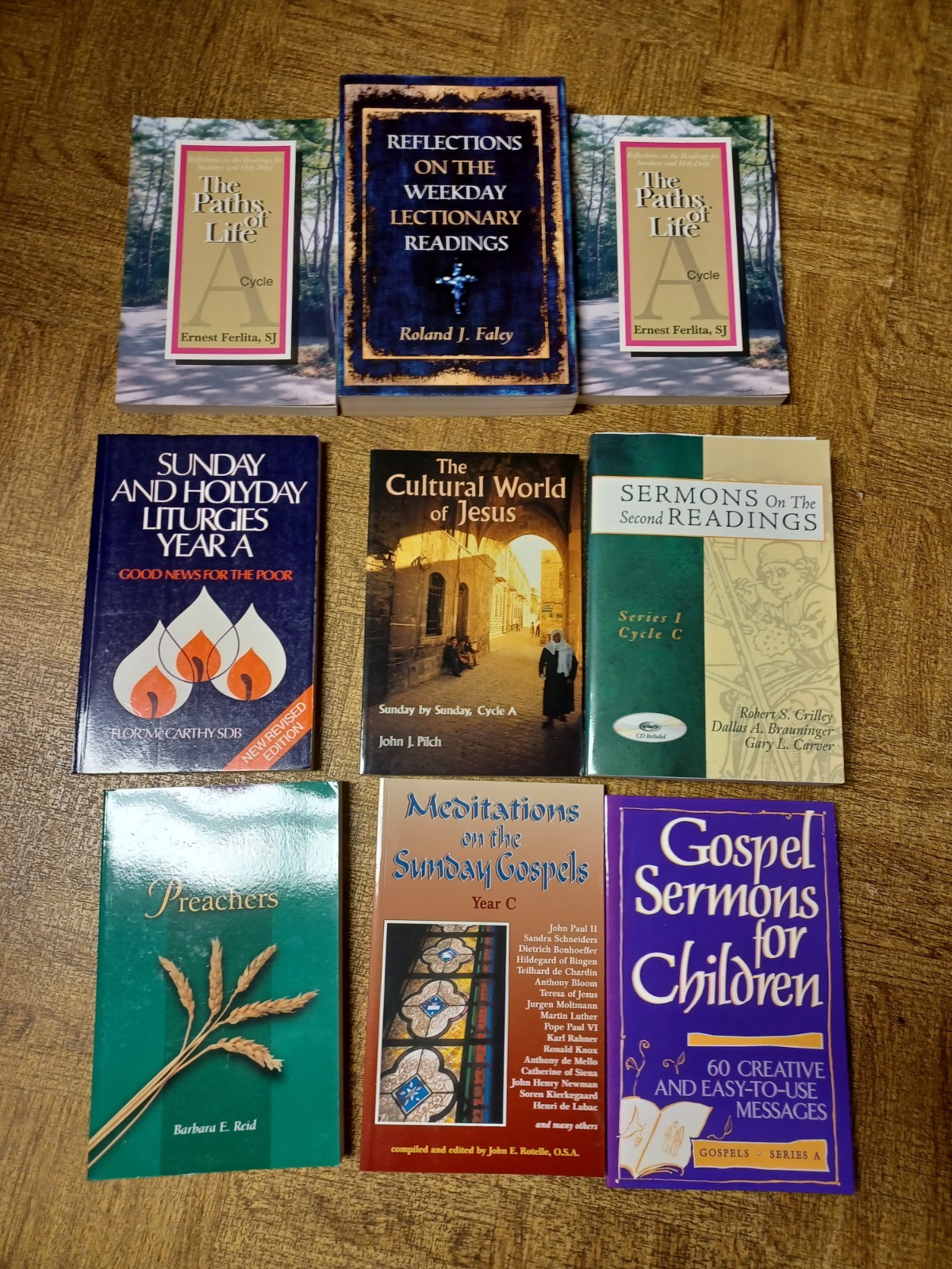 Lot Of 9 Books For Priests On Sermons Homilies Cycles A, C, WEEKDAYS Readings Lot Of 9 Books For Priests On Sermons Homilies Cycles A, C, WEEKDAYS Readings