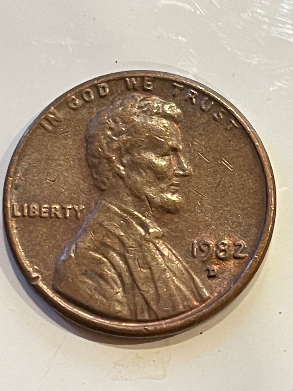 rare 1982-D small date Penny [3.09g]