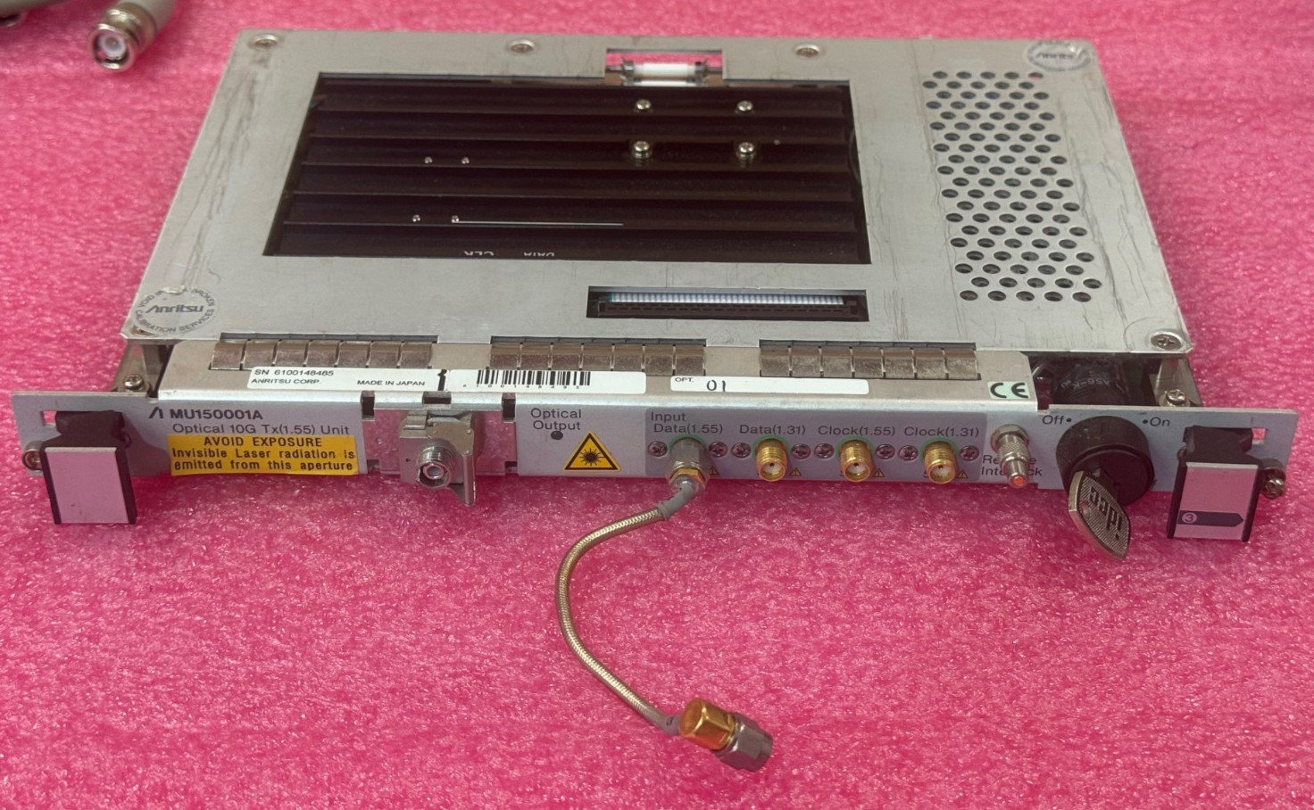 Anritsu MU150001A 1.55 Tx Unit for 10Gb Optical Transmission