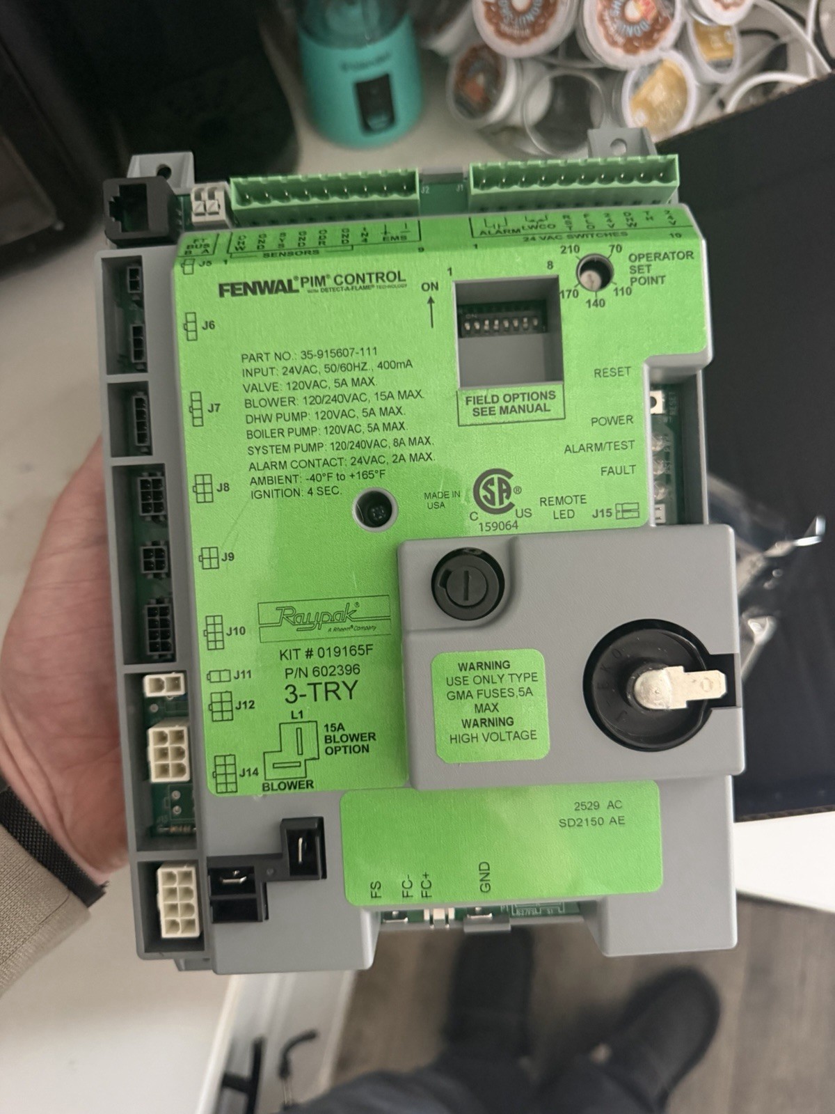 Raypak 019165F Control Board Raypak 019165F Control Board