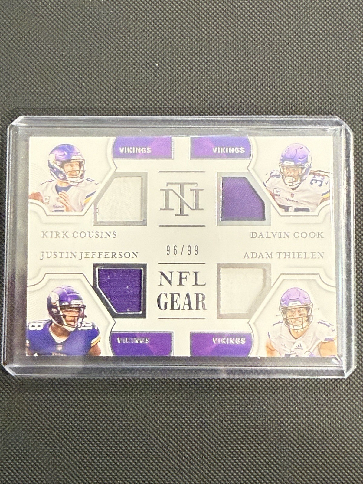 2020 National Treasures - Quad Materials Jefferson, Cook, Cousins, AT #QM-MV /99