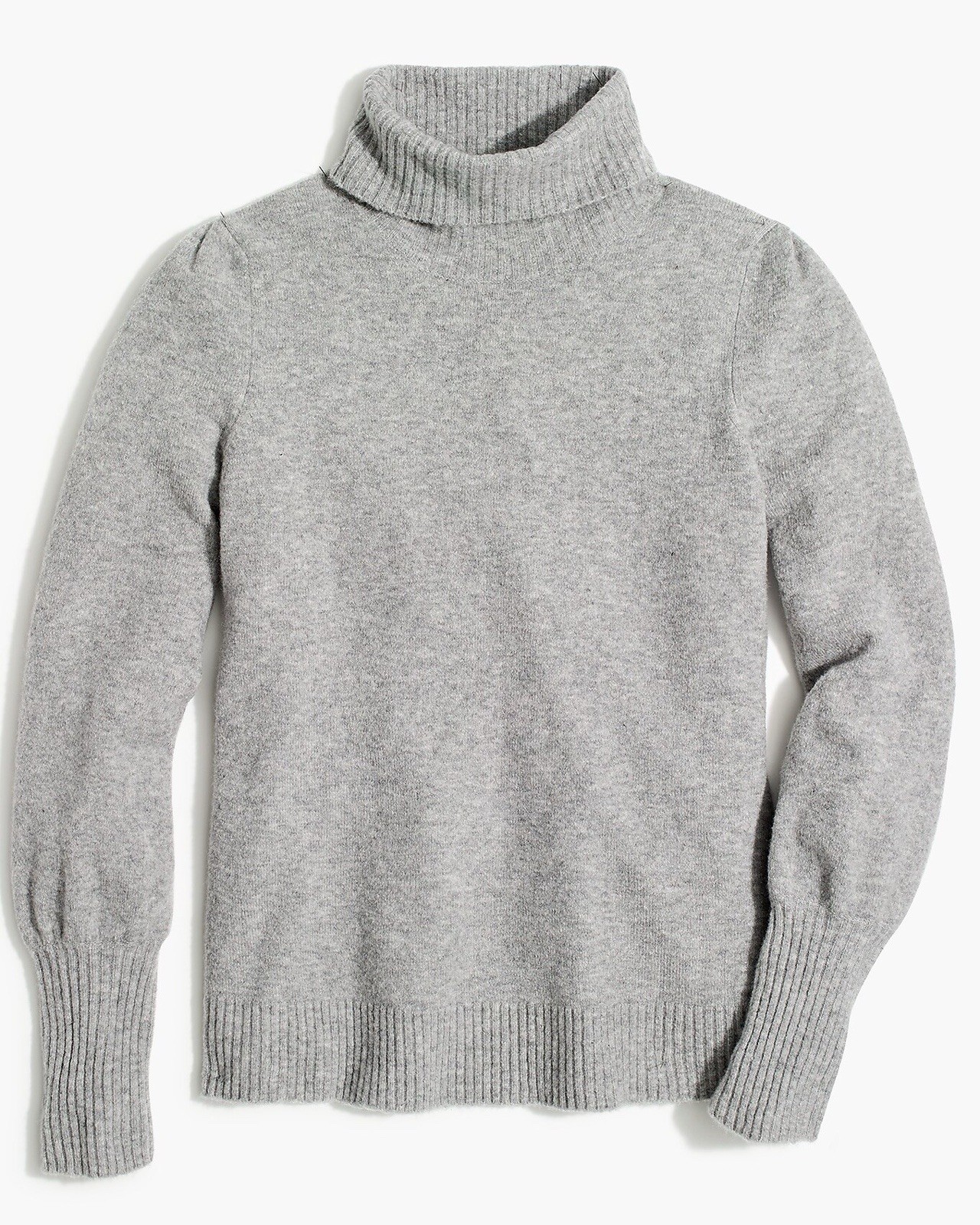 Women’s Jcrew Factory Puff Sleeve Sweater In Extra Soft Yarn Heather Grey Size S Women’s Jcrew Factory Puff Sleeve Sweater In Extra Soft Yarn Heather Grey Size S