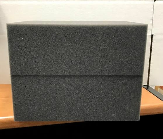 2 Firm High Density Charcoal Foam Blocks for Packing Shipping 12\ 2 Firm High Density Charcoal Foam Blocks for Packing Shipping 12\