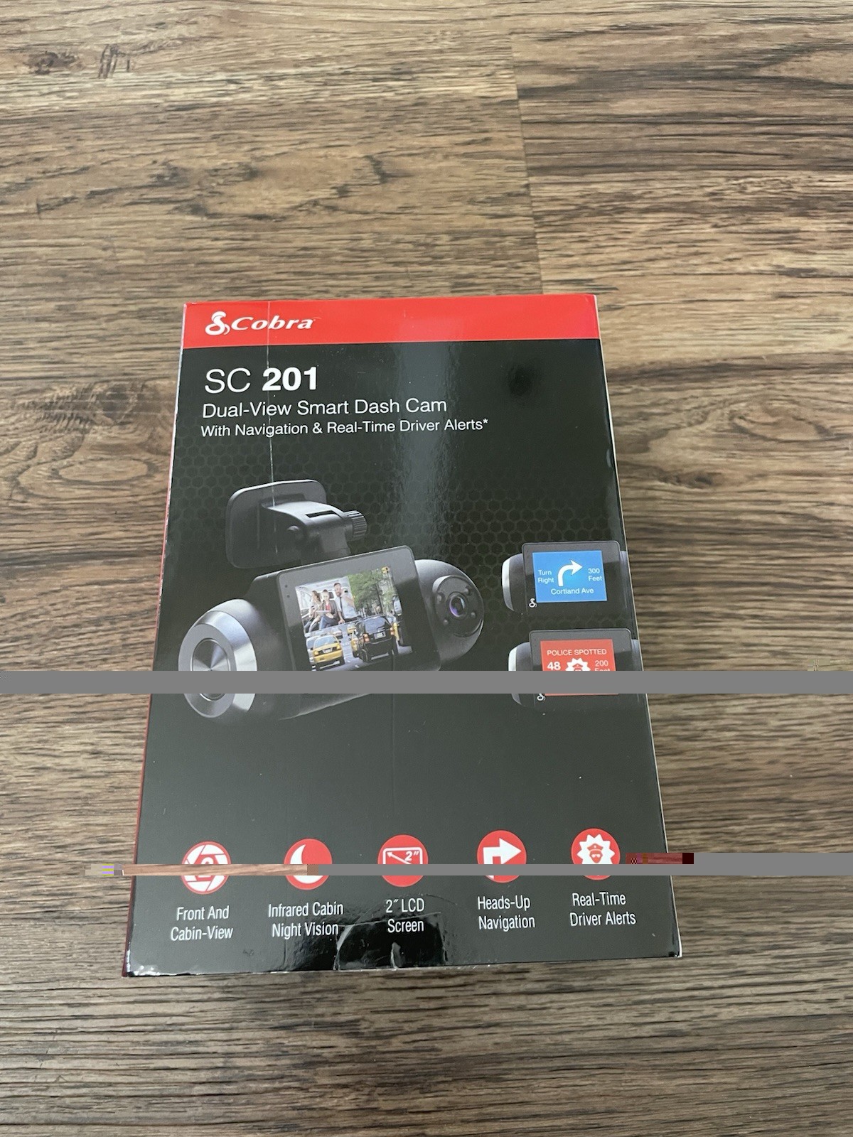 Cobra SC201 Dual View Smart Dash Cam - Black - Real Time Driver Alerts & Navi Cobra SC201 Dual View Smart Dash Cam - Black - Real Time Driver Alerts & Navi