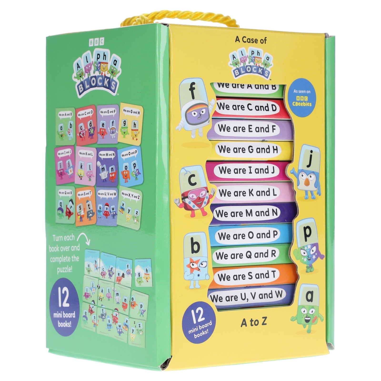 A Case of Alphablocks 12 Mini Books Box Set - Ages 0-5 - Board Book