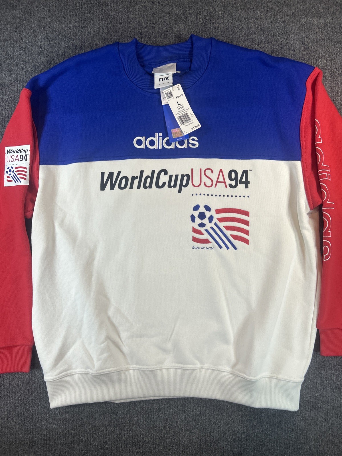 Adidas Team USA 94 World Cup Sweater Men’s Size Large 1994 Soccer Throwback Adidas Team USA 94 World Cup Sweater Men’s Size Large 1994 Soccer Throwback