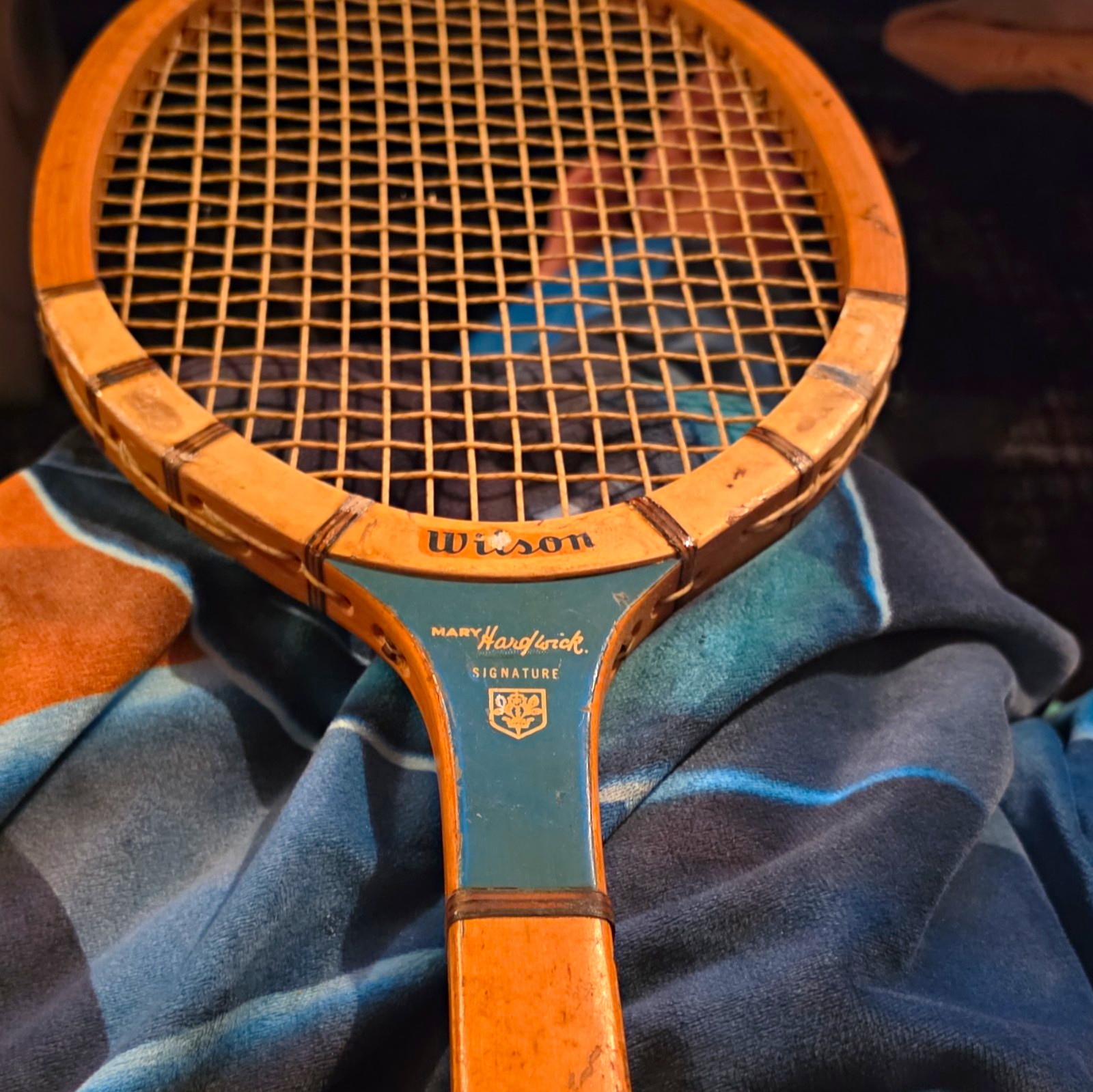 Wilson Mary Hardwick Signature Vintage Wooden Tennis Racquet Classic Wood Frame Wilson Mary Hardwick Signature Vintage Wooden Tennis Racquet Classic Wood Frame
