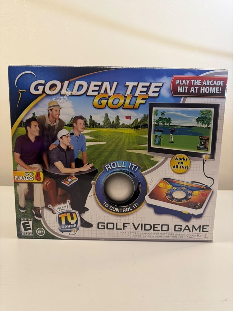 Golden Tee Golf Video Game 2011 Jakks Pacific 1-4 Players TV Plug & Play
