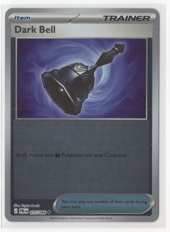 Pokemon Pitch Black  075/084 Dark Bell Reverse Holo
