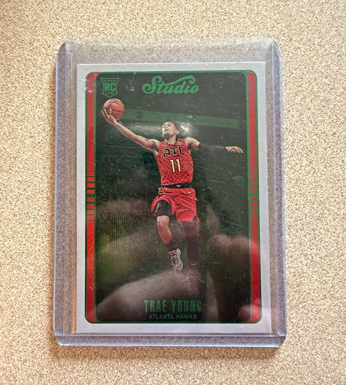 Panini 2018-19 Chronicles Studio Trae Young Rookie RC Green #298 Hawks