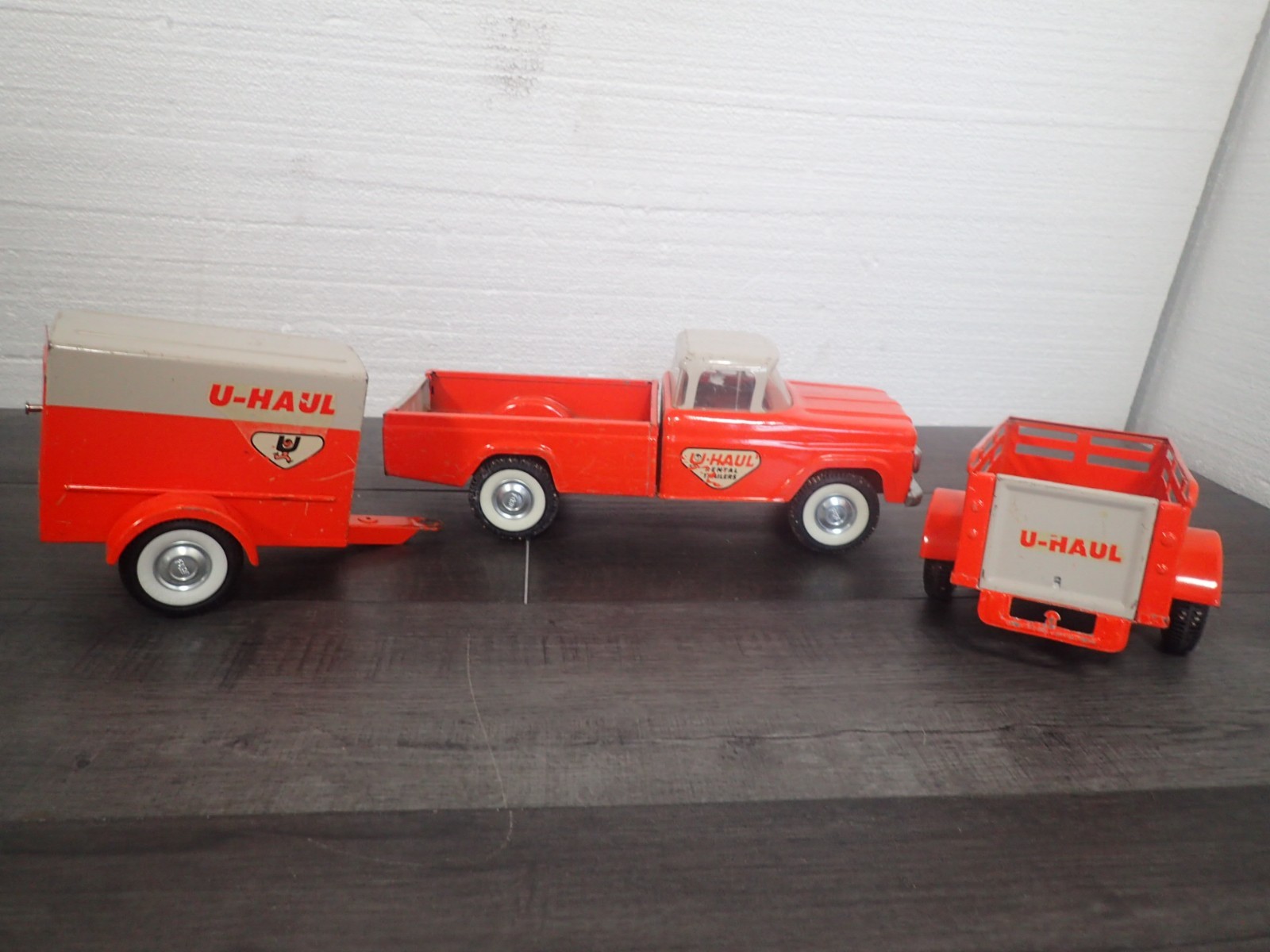 Vintage Nylint U-Haul Truck And Trailers Vintage 1960\'s 3 Piece Set