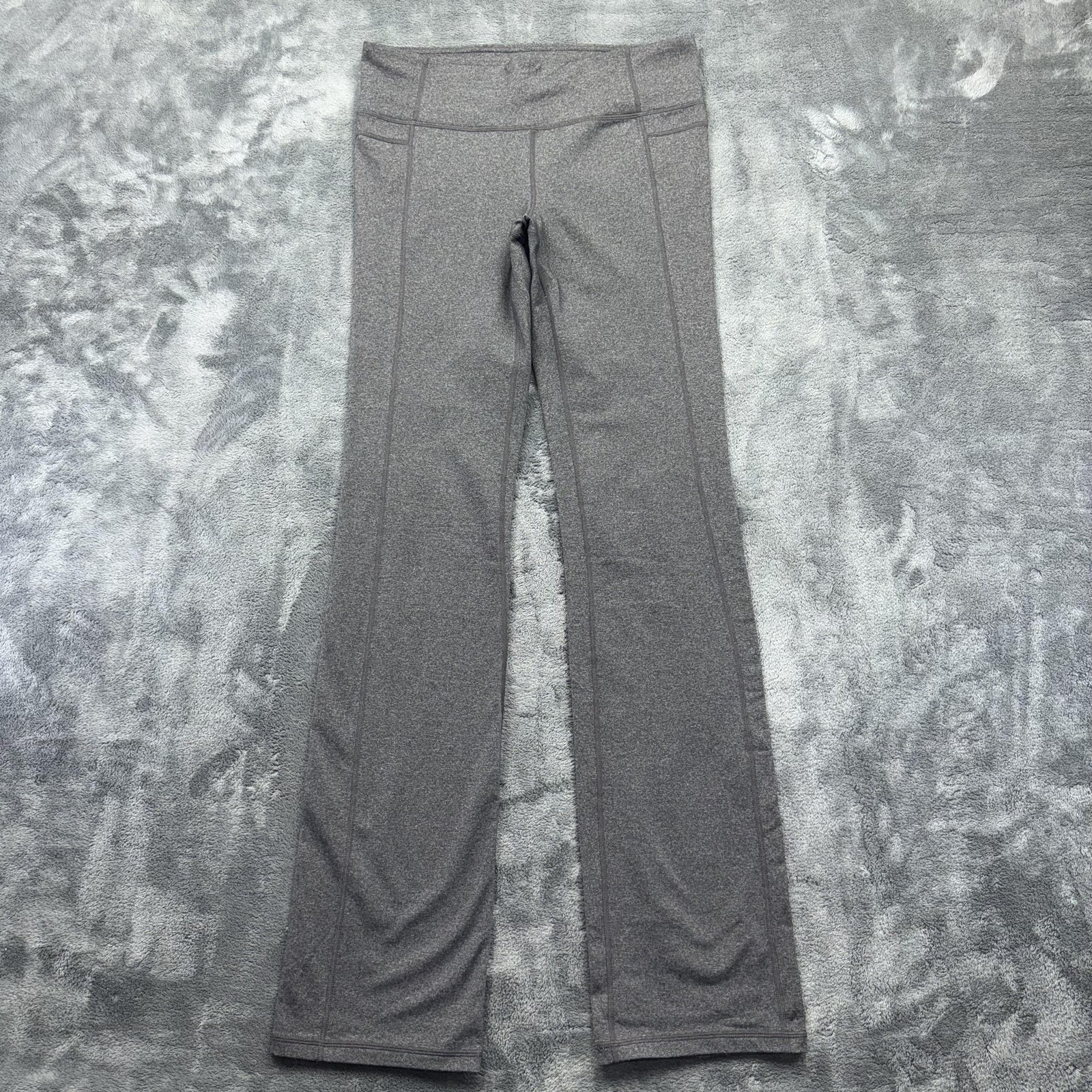 Athleta Pants Womens LT Gray Jersey Bootcut High Rise Yoga Gym Tall Stretch
