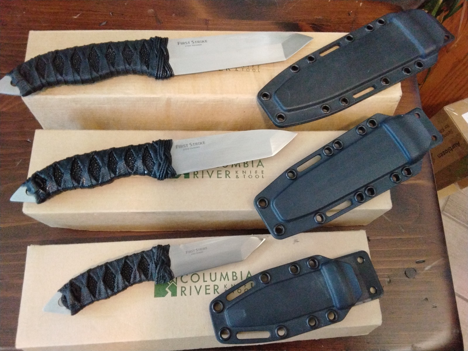 CRKT 2706, 2705, 2705 set all three First Strike Corkum fixed tanto New in Box