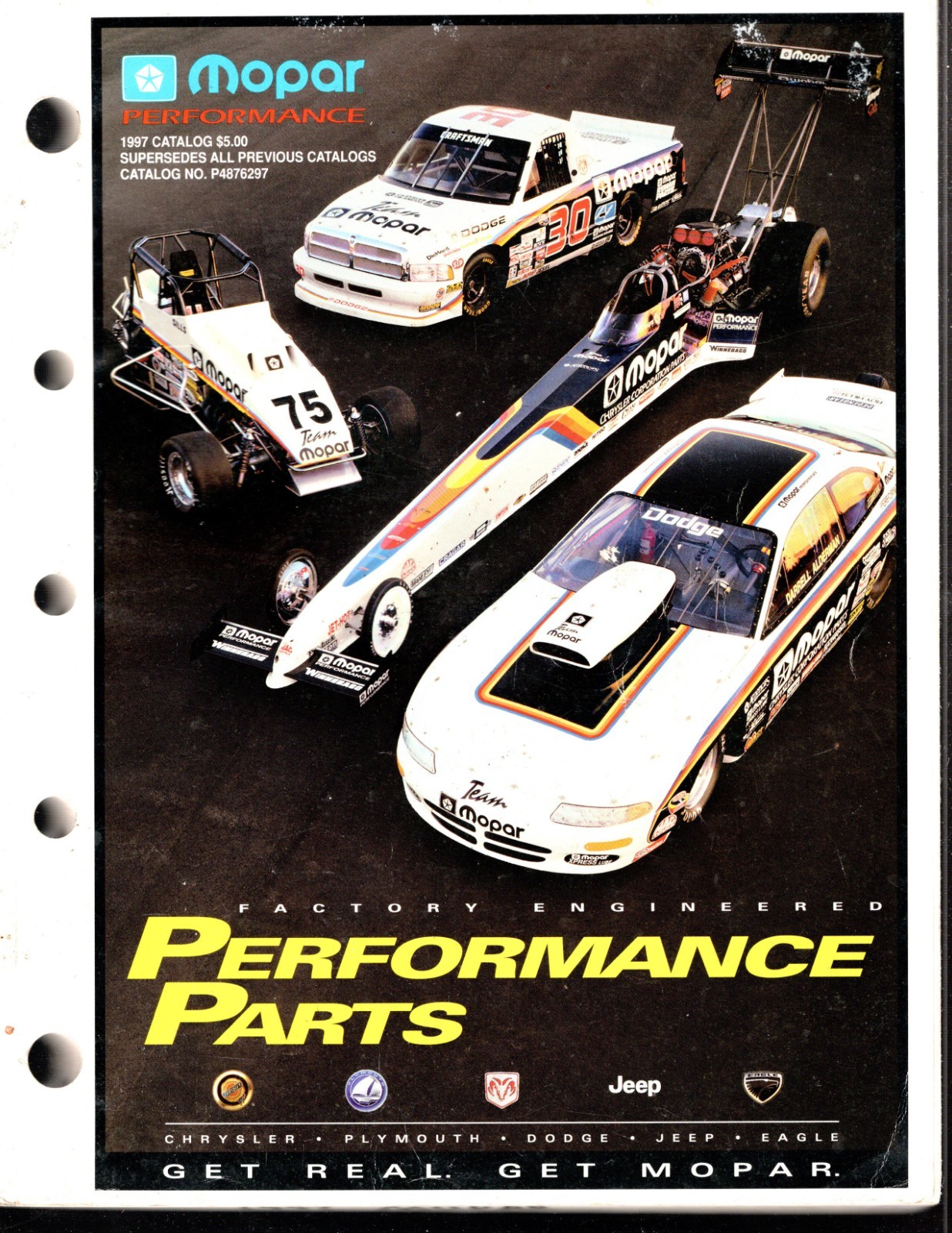 1997 Factory Mopar Preformance Parts Catalog Dodge Chrysler Jeep no P4876297 1997 Factory Mopar Preformance Parts Catalog Dodge Chrysler Jeep no P4876297
