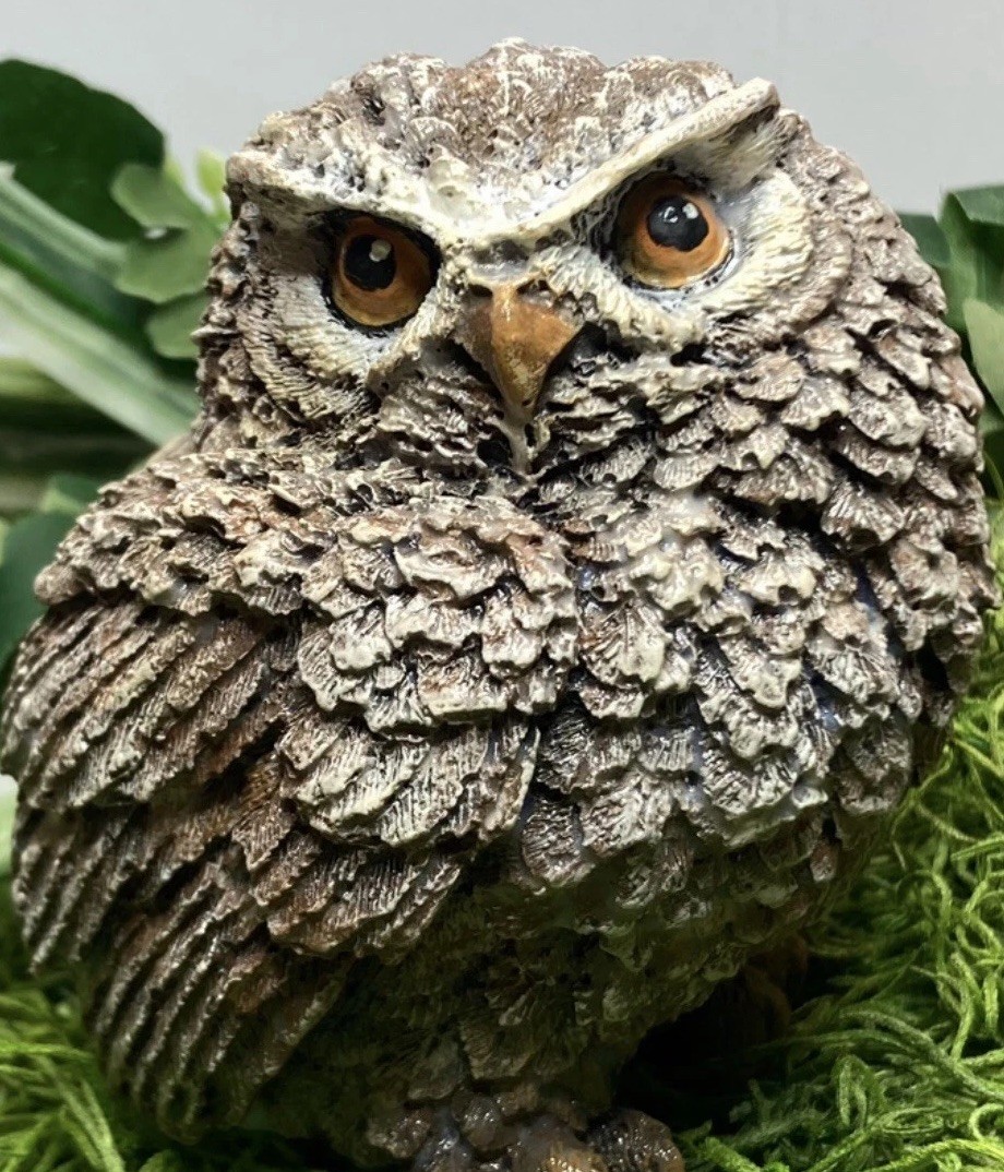 “Echo” Owl Cement Concrete Garden Statue ****Free Shipping **** “Echo” Owl Cement Concrete Garden Statue ****Free Shipping ****