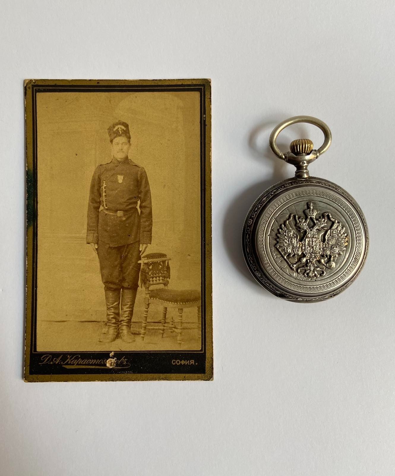 ANTIQUE RUSSIAN IMPERIAL AWARD SILVER .84 POCKET WATCH W/ IMPERIAL COAT OF ARMS