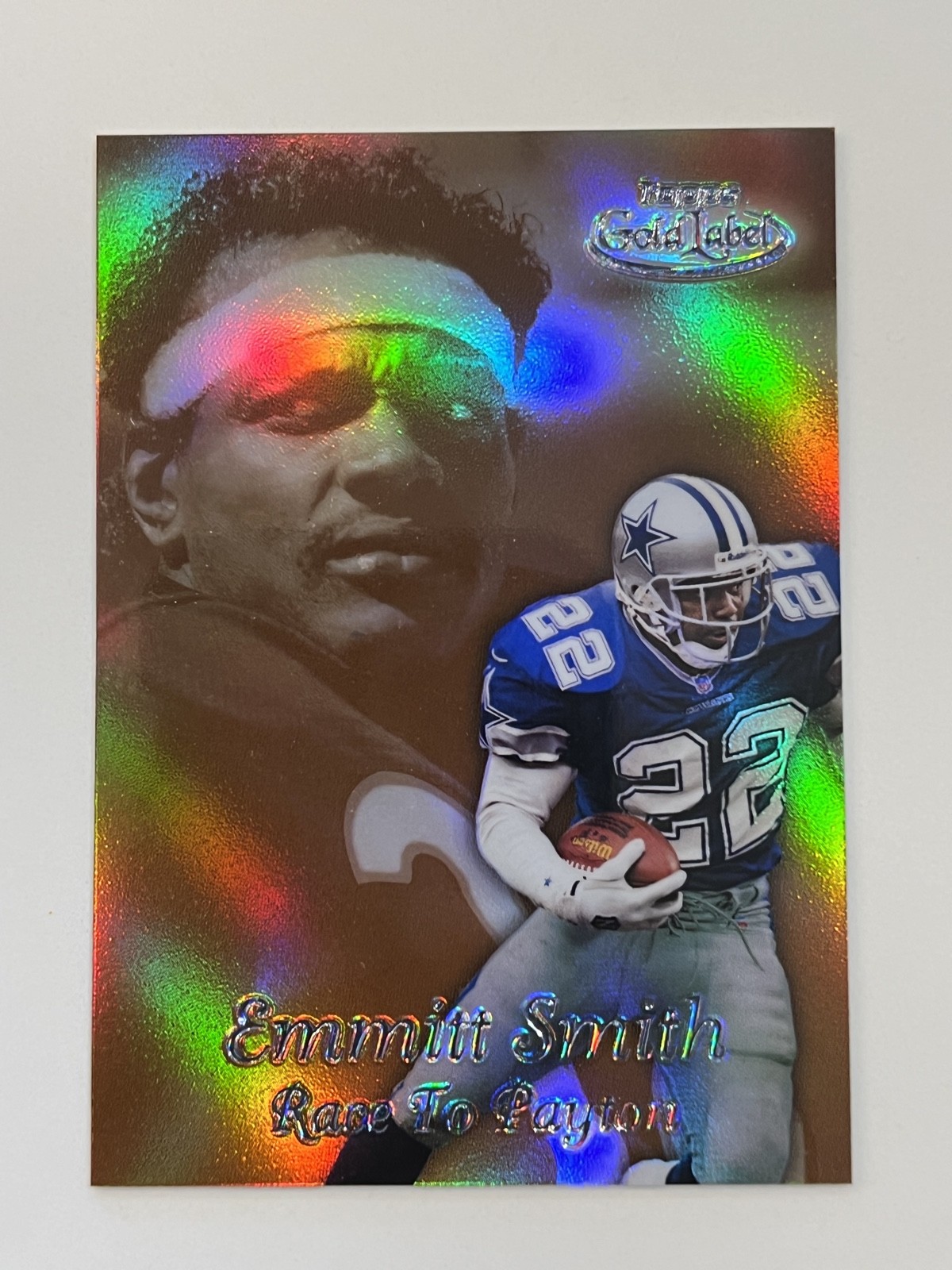 1999 Topps Gold Label Black Label - Race to Payton Emmitt Smith, Walter Payton 1999 Topps Gold Label Black Label - Race to Payton Emmitt Smith, Walter Payton