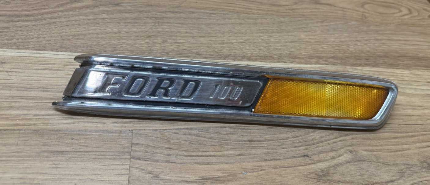 Vintage 1968 1969 1970 1971 1972 Ford 100 Truck Emblem C8TB-18720-A RH Vintage 1968 1969 1970 1971 1972 Ford 100 Truck Emblem C8TB-18720-A RH