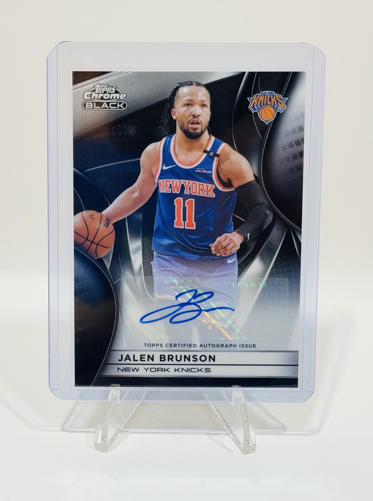 2025-26 Topps Chrome Black Jalen Brunson Auto Autograph #AU-JB Knicks 2025-26 Topps Chrome Black Jalen Brunson Auto Autograph #AU-JB Knicks
