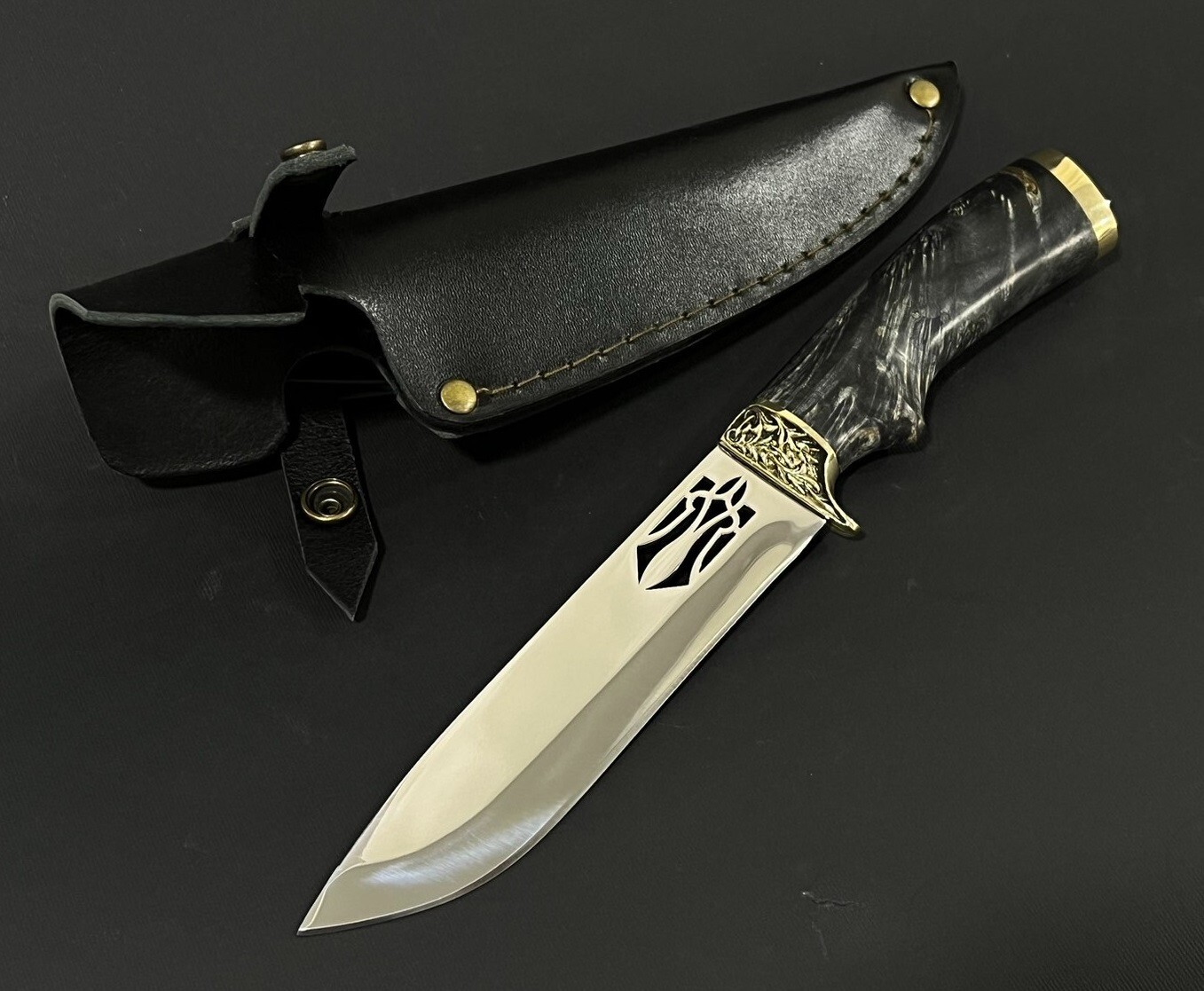 🔱Ukrainian Patriotic Hunting Handmade Knife Coat of Arms of Ukraine Trident 🔱 🔱Ukrainian Patriotic Hunting Handmade Knife Coat of Arms of Ukraine Trident 🔱