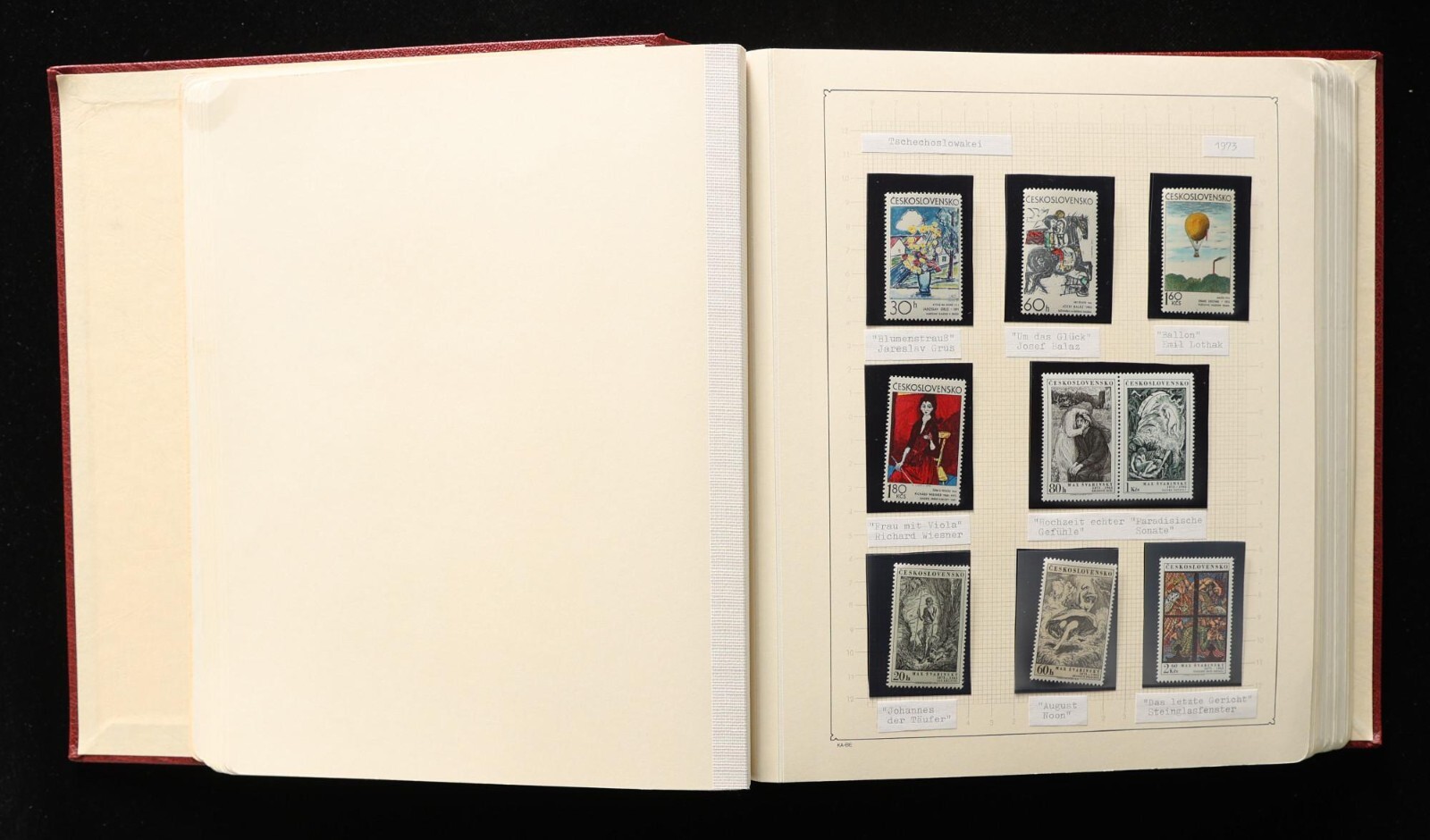 Czechoslovakia - 1970-1999 - Art Museum Collection Stamps Series Complete Set VF Czechoslovakia - 1970-1999 - Art Museum Collection Stamps Series Complete Set VF