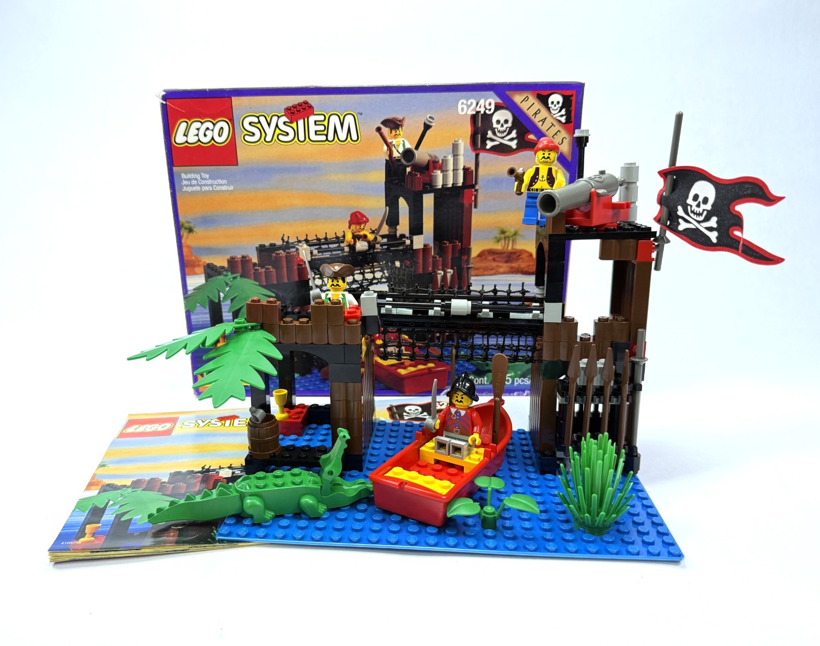 Pirates Ambush LEGO 6249 Vintage Pirate Set 100% Complete w/ Box Manual 1997