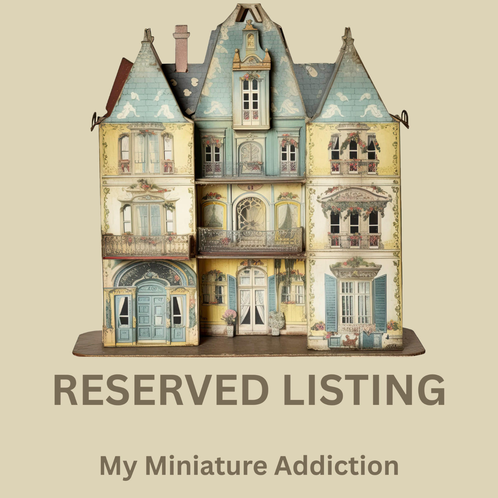 RESERVED LISTING for Alison - Dollhouse Miniature Accessories RESERVED LISTING for Alison - Dollhouse Miniature Accessories