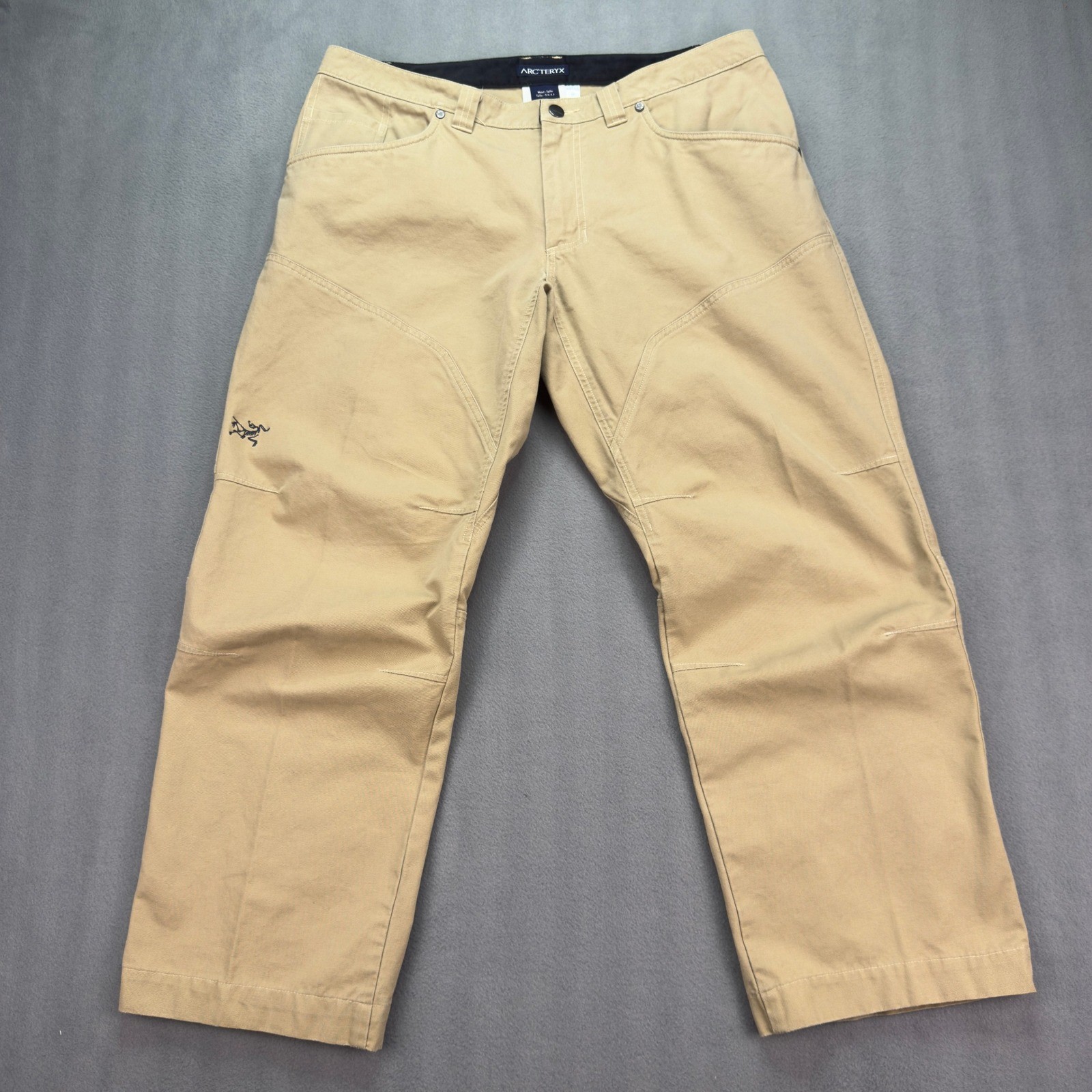 Arcteryx Cronin Tan Cotton Nylon Men\'s Pants Size Tag 36