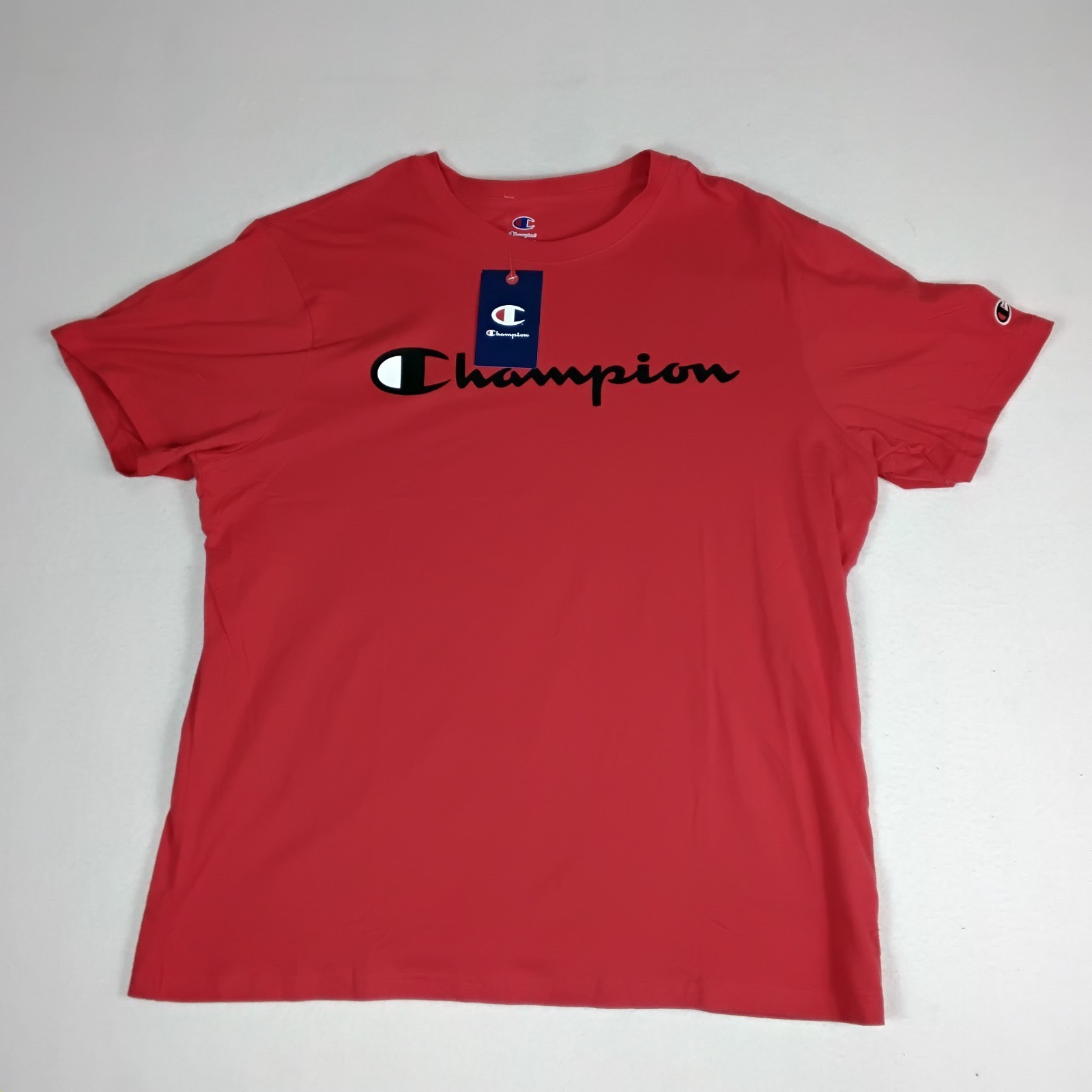 Champion Mens XL Red Big Script Logo Graphic T Shirt Athletic Streetwear NWT Champion Mens XL Red Big Script Logo Graphic T Shirt Athletic Streetwear NWT
