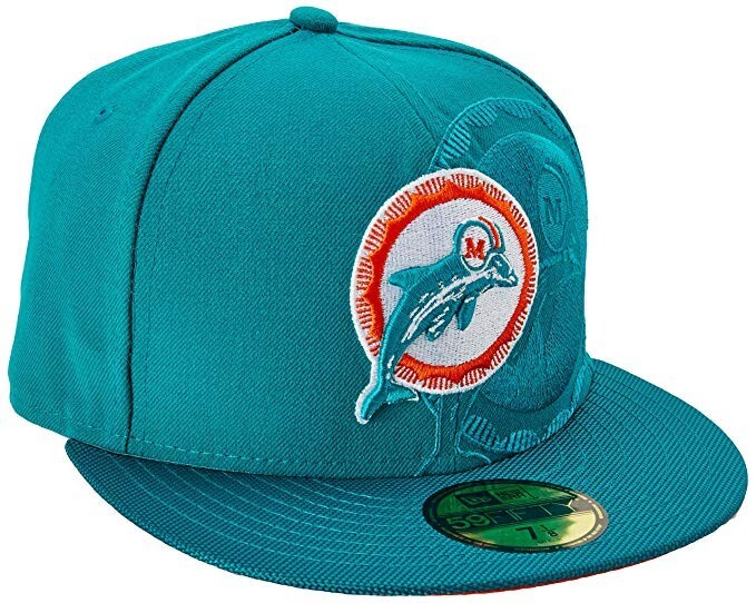 Authentic NWT New Era NFL Miami Dolphins Throwback Sideline 59Fifty Fitted Hat Authentic NWT New Era NFL Miami Dolphins Throwback Sideline 59Fifty Fitted Hat